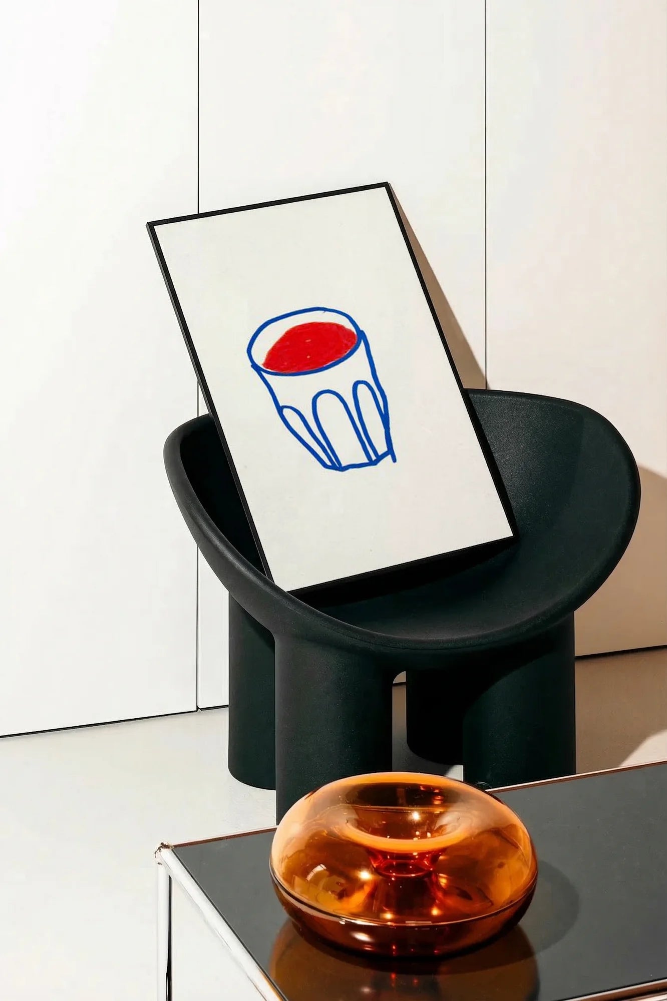 Blue Cuped - onchair