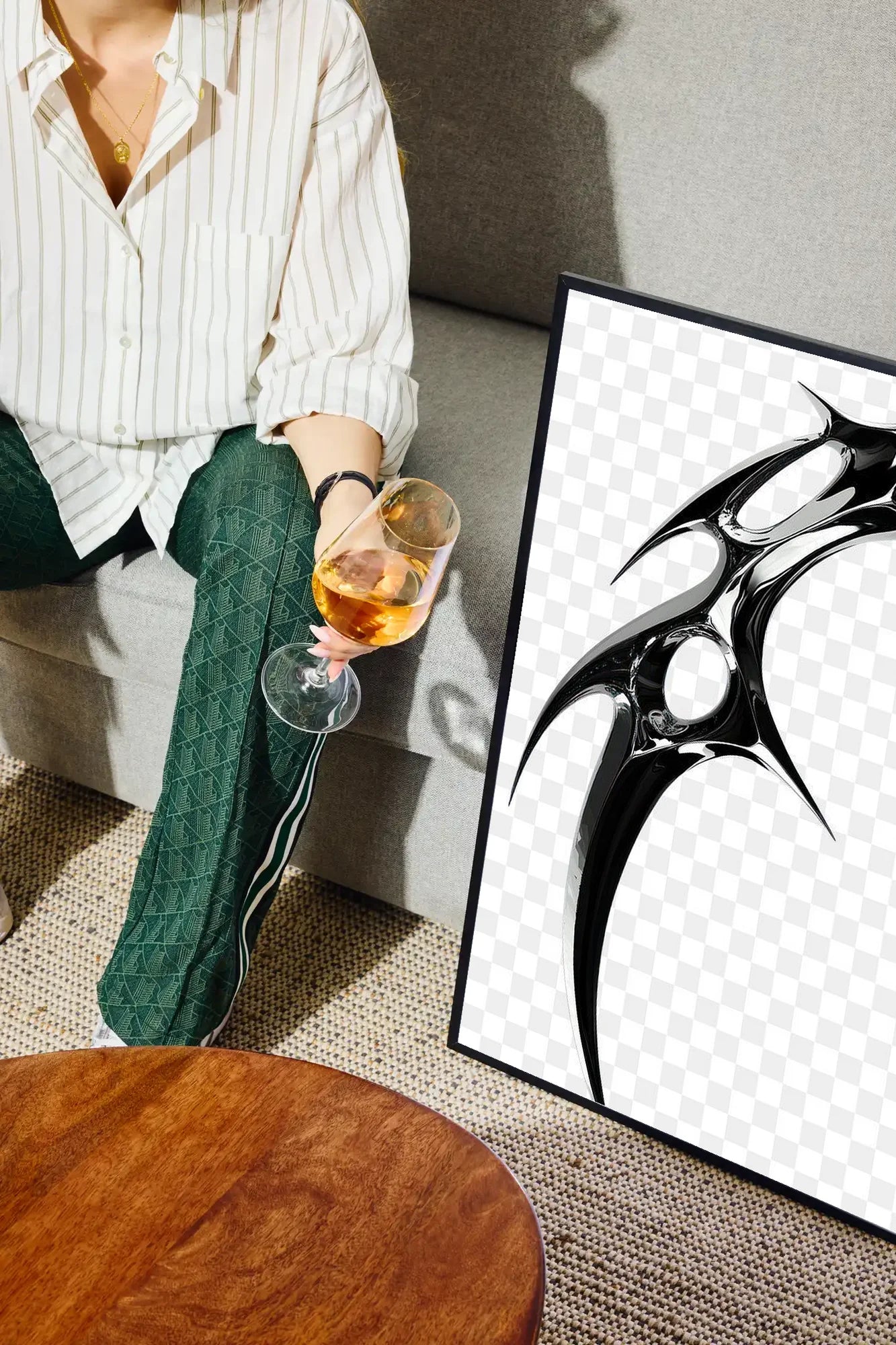 Sonic Edge - drinkglass-sofa