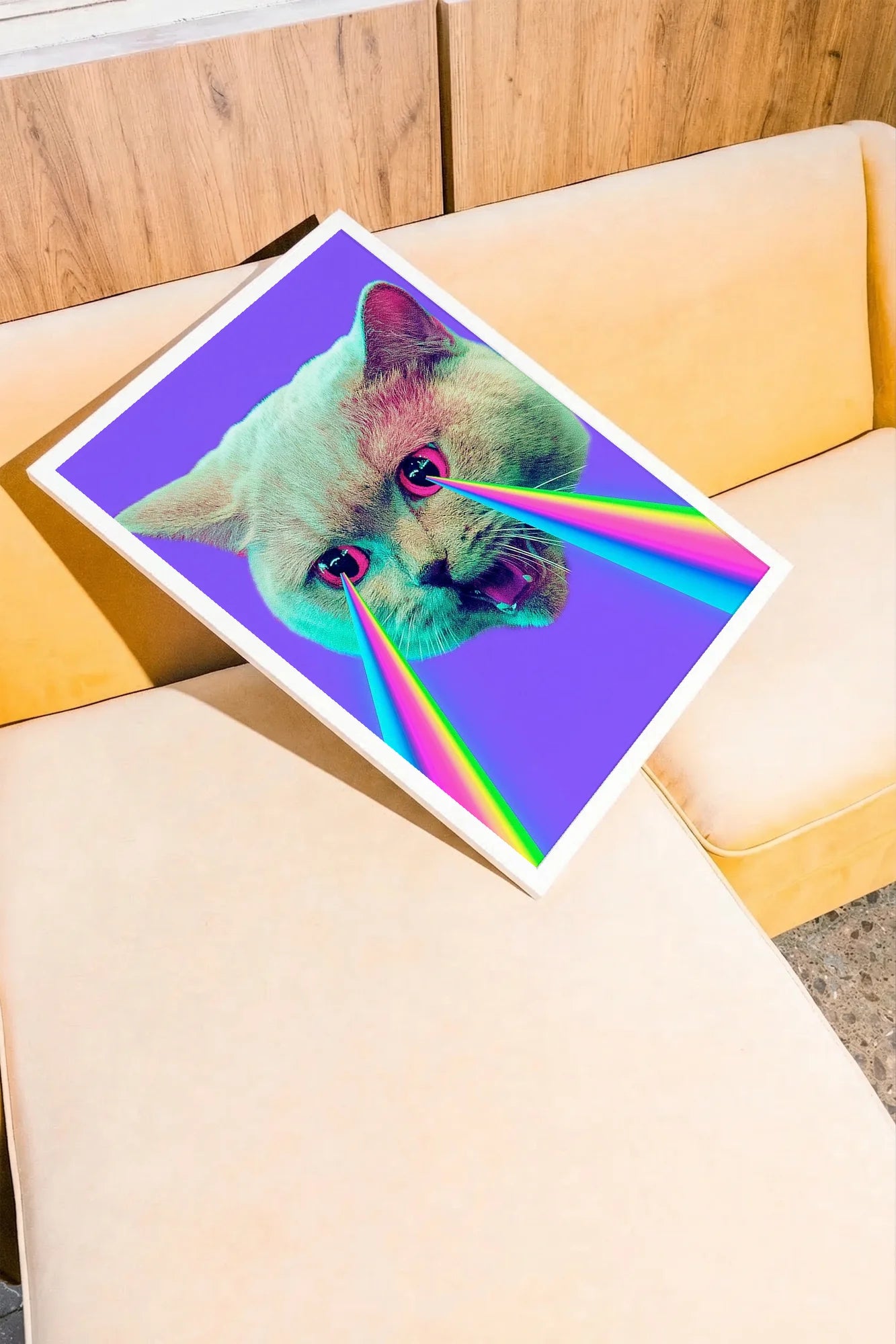 Neon Kitty - sofajaune