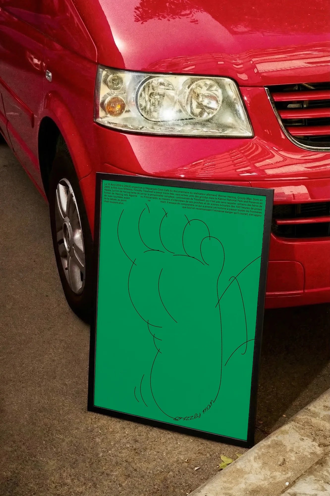 Green Ink Foot - carmockup