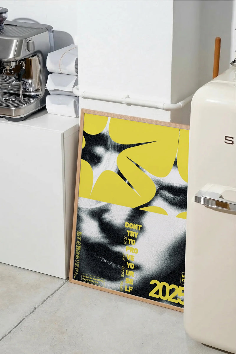 Yellow Fractured Mirror - SMEG