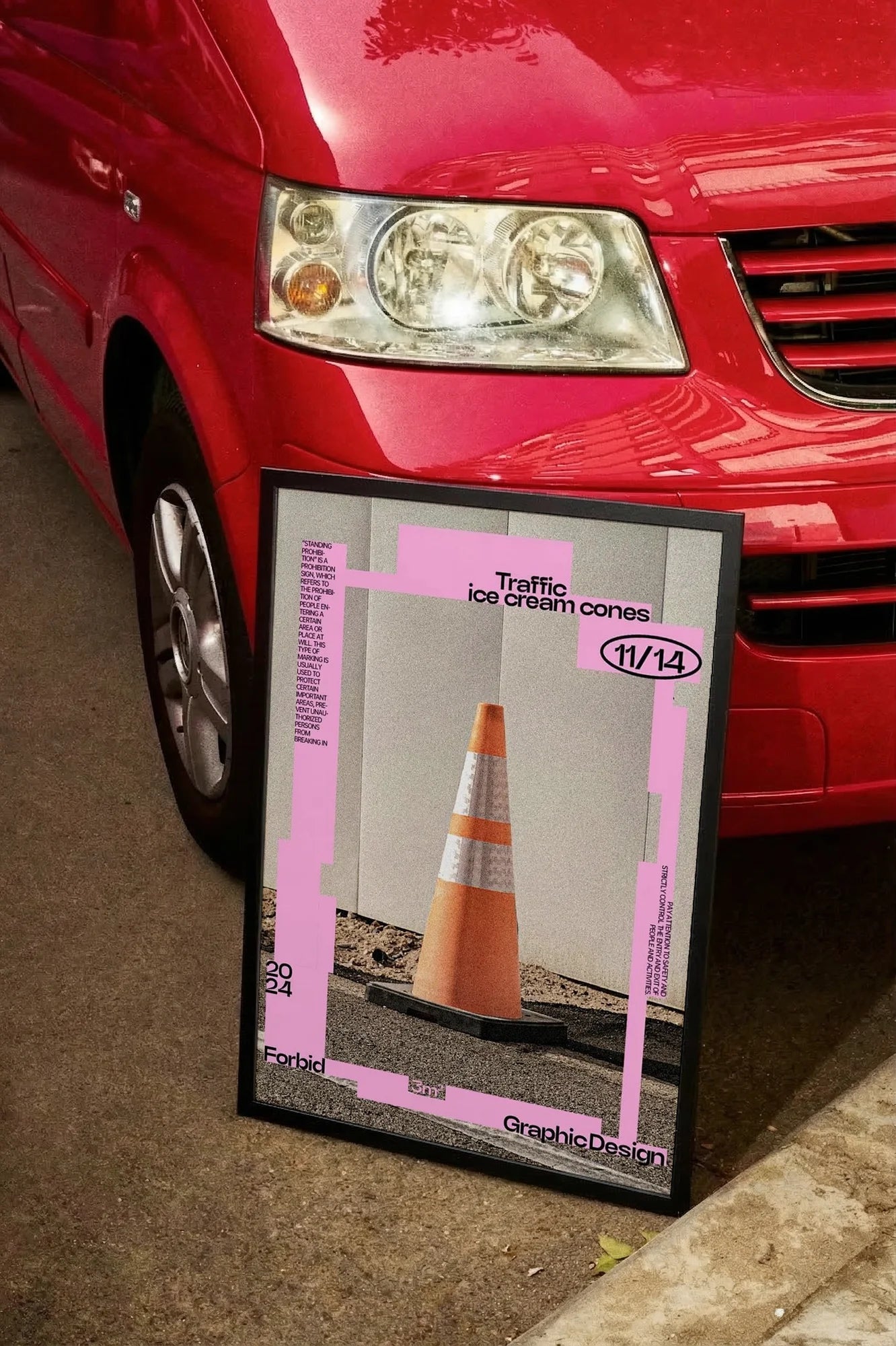 Pink Geometry - carmockup