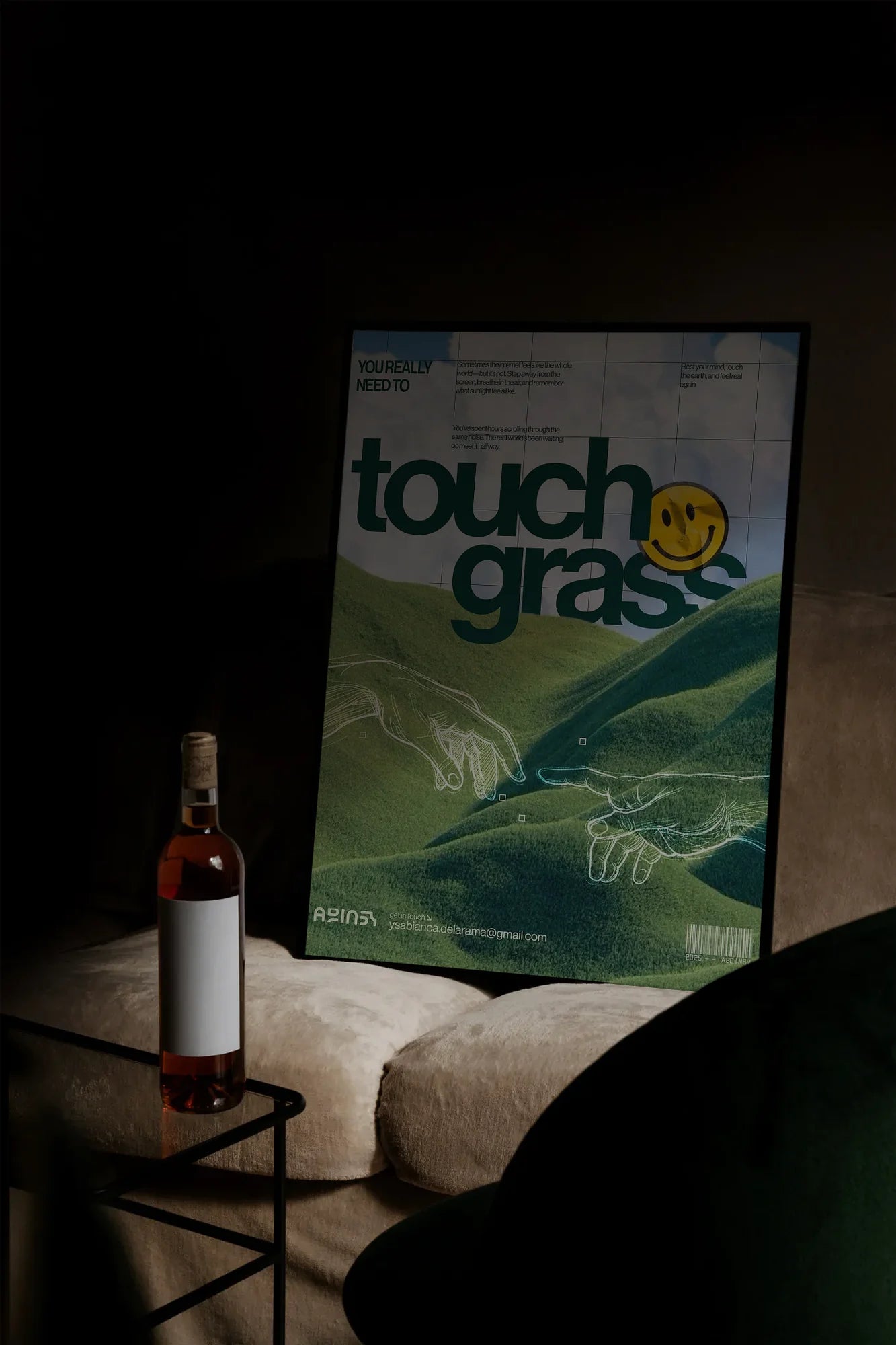 Reaching for Green - mockupsofa-dark