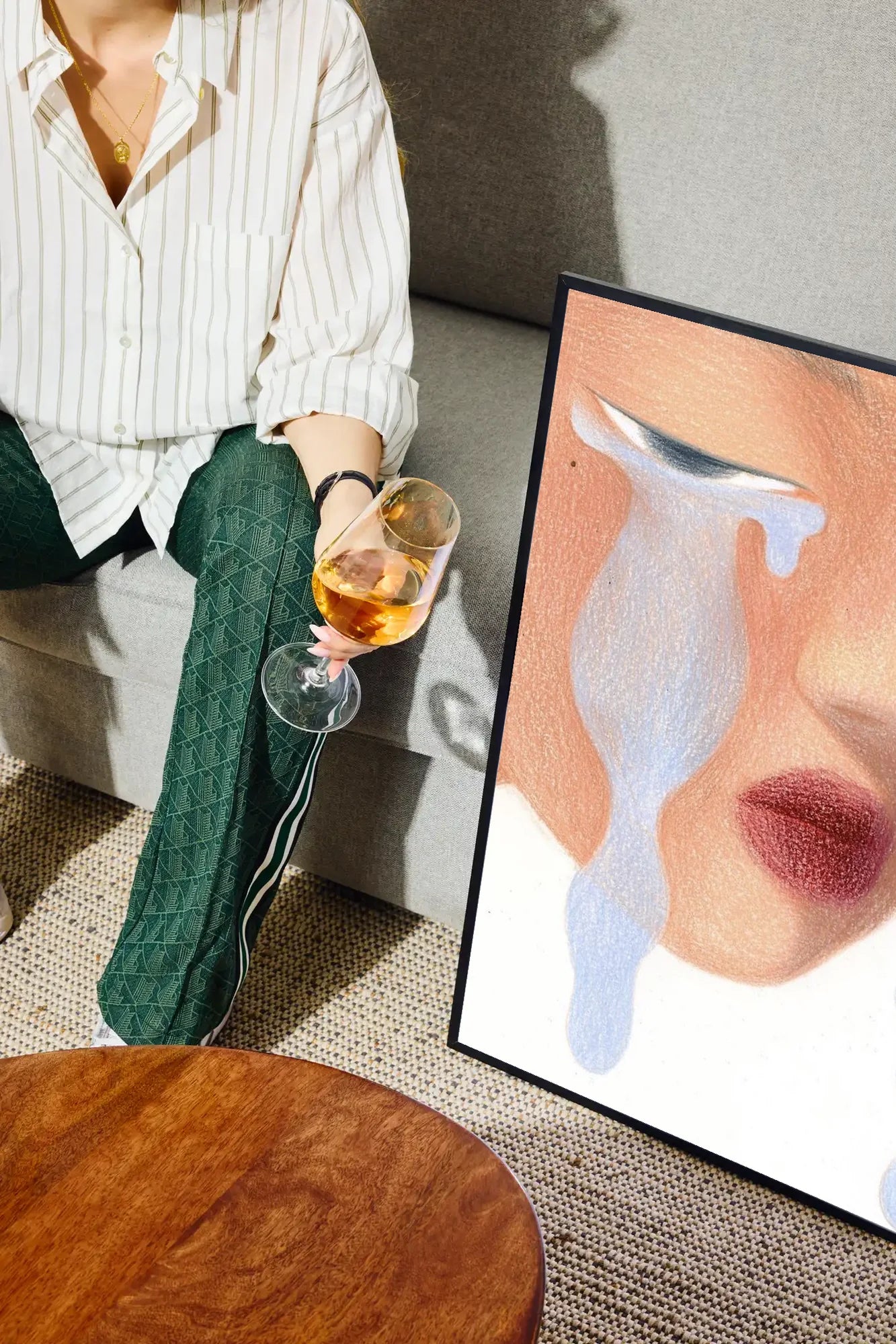 Tears of Pastel - drinkglass-sofa