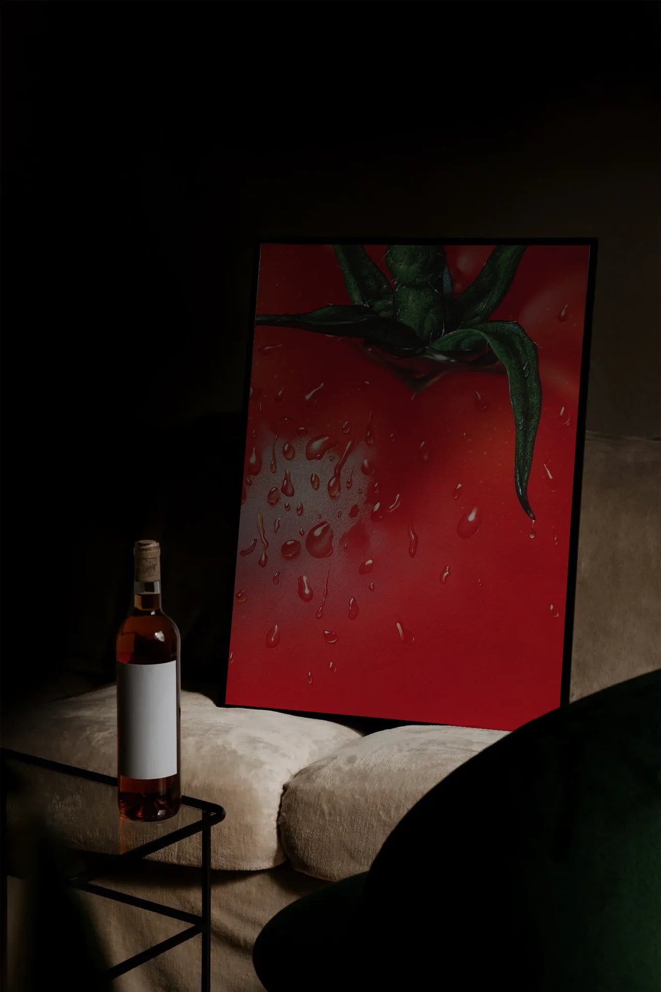 Succulent Red - mockupsofa-dark