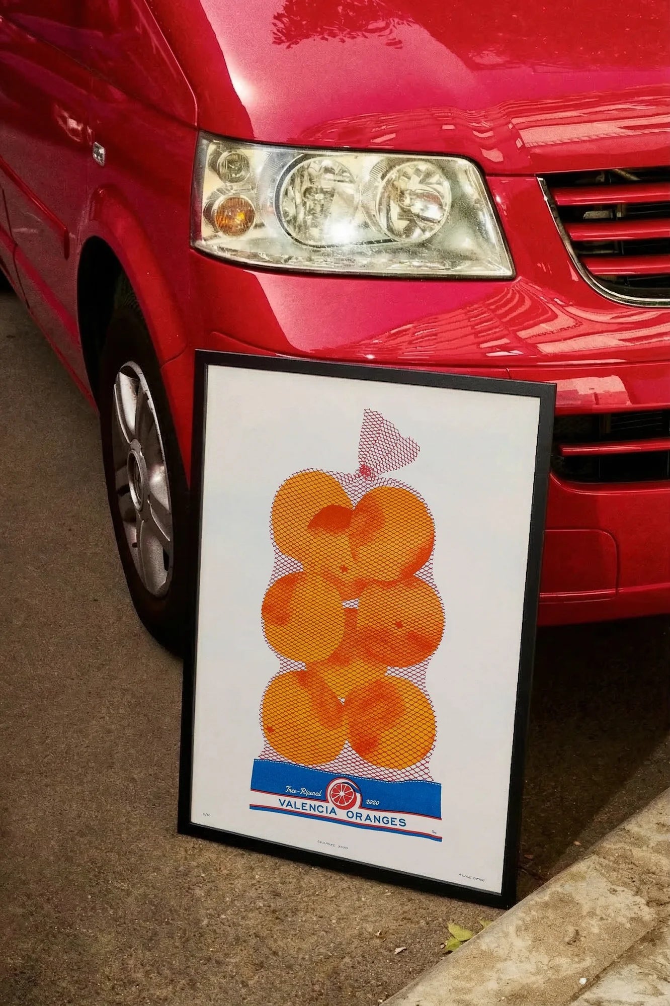 Orange Grid - carmockup