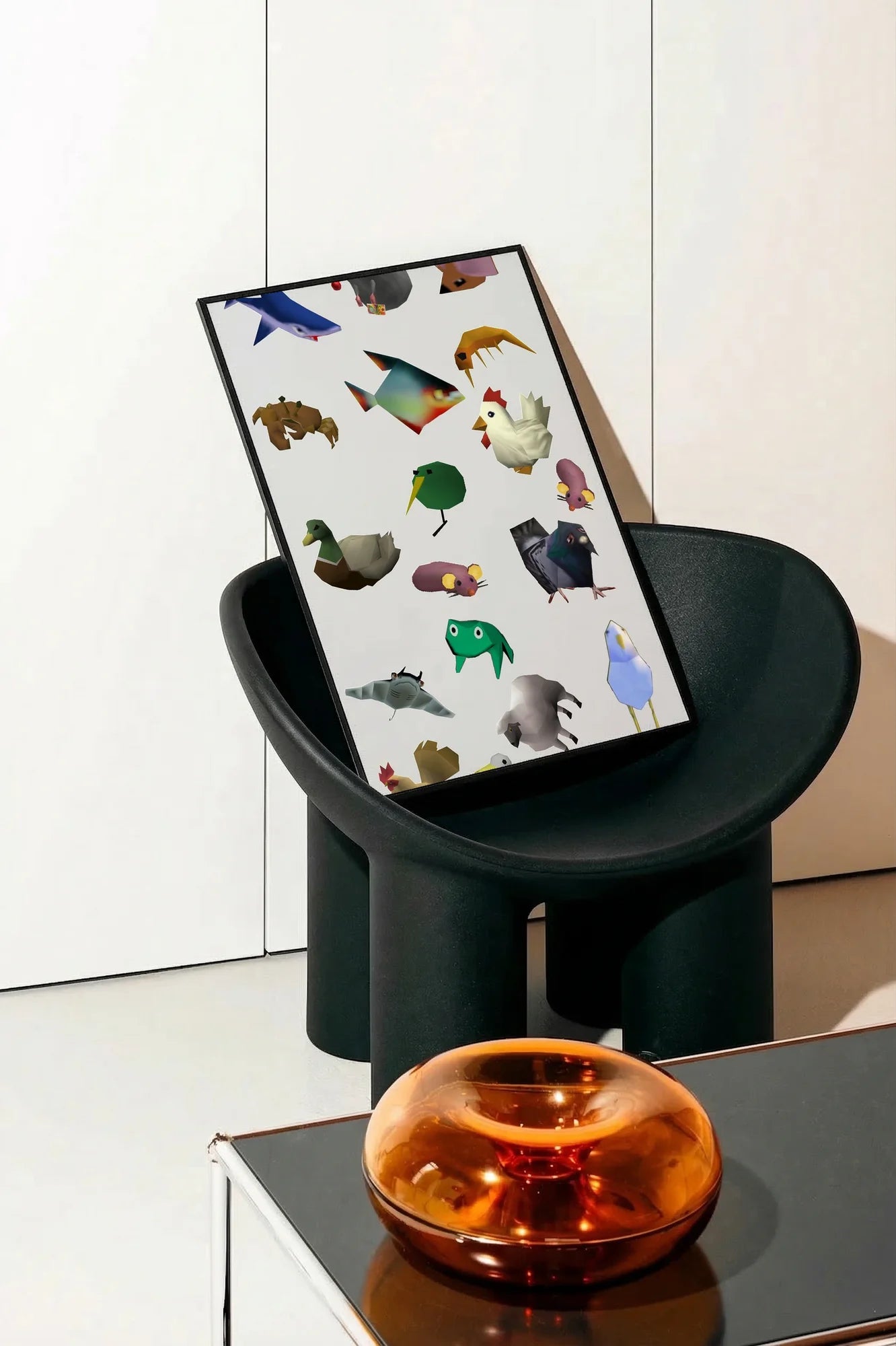 Whimsical Poly Grid - onchair