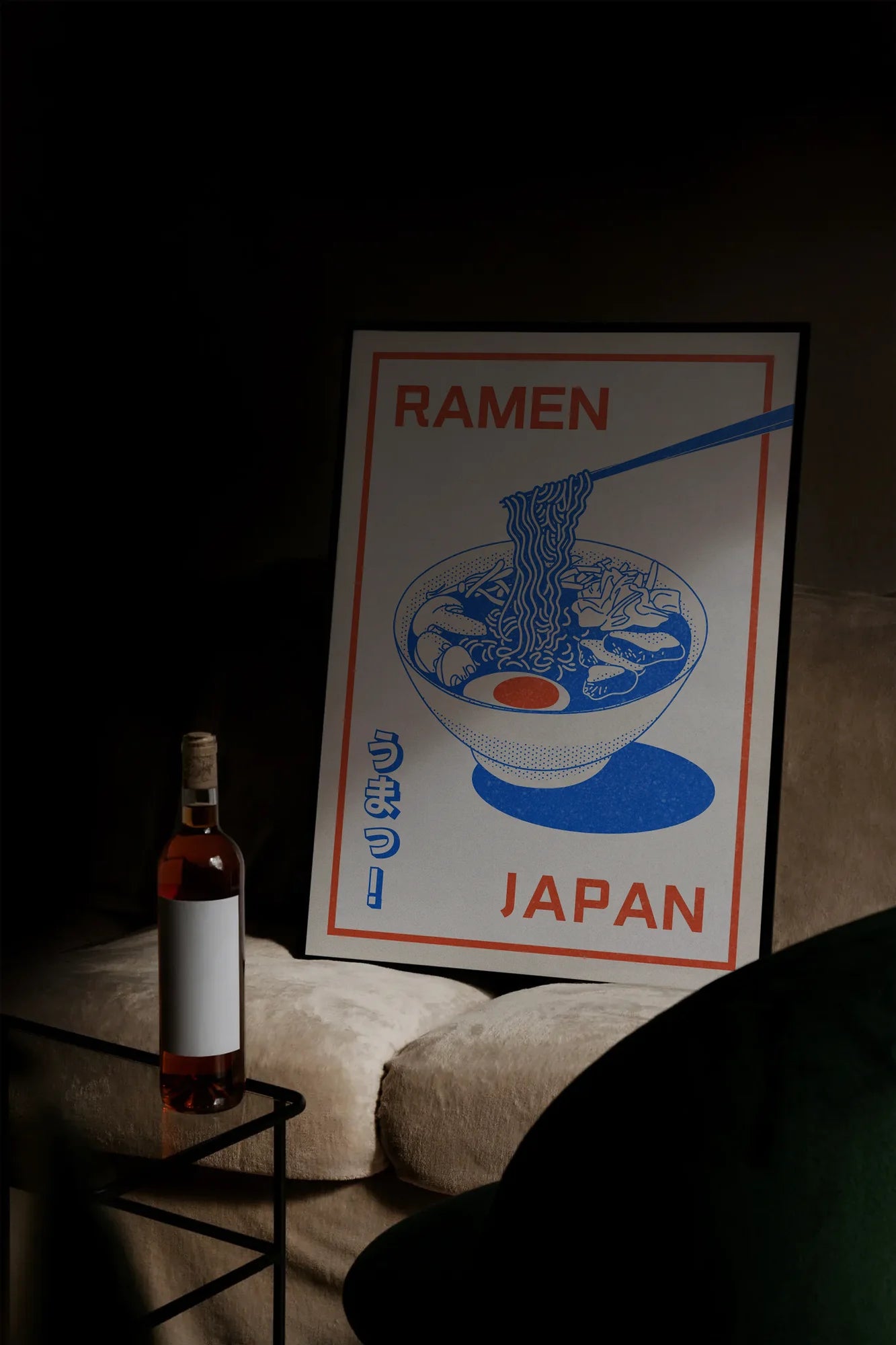 Ramen's Quiet Joy - mockupsofa-dark