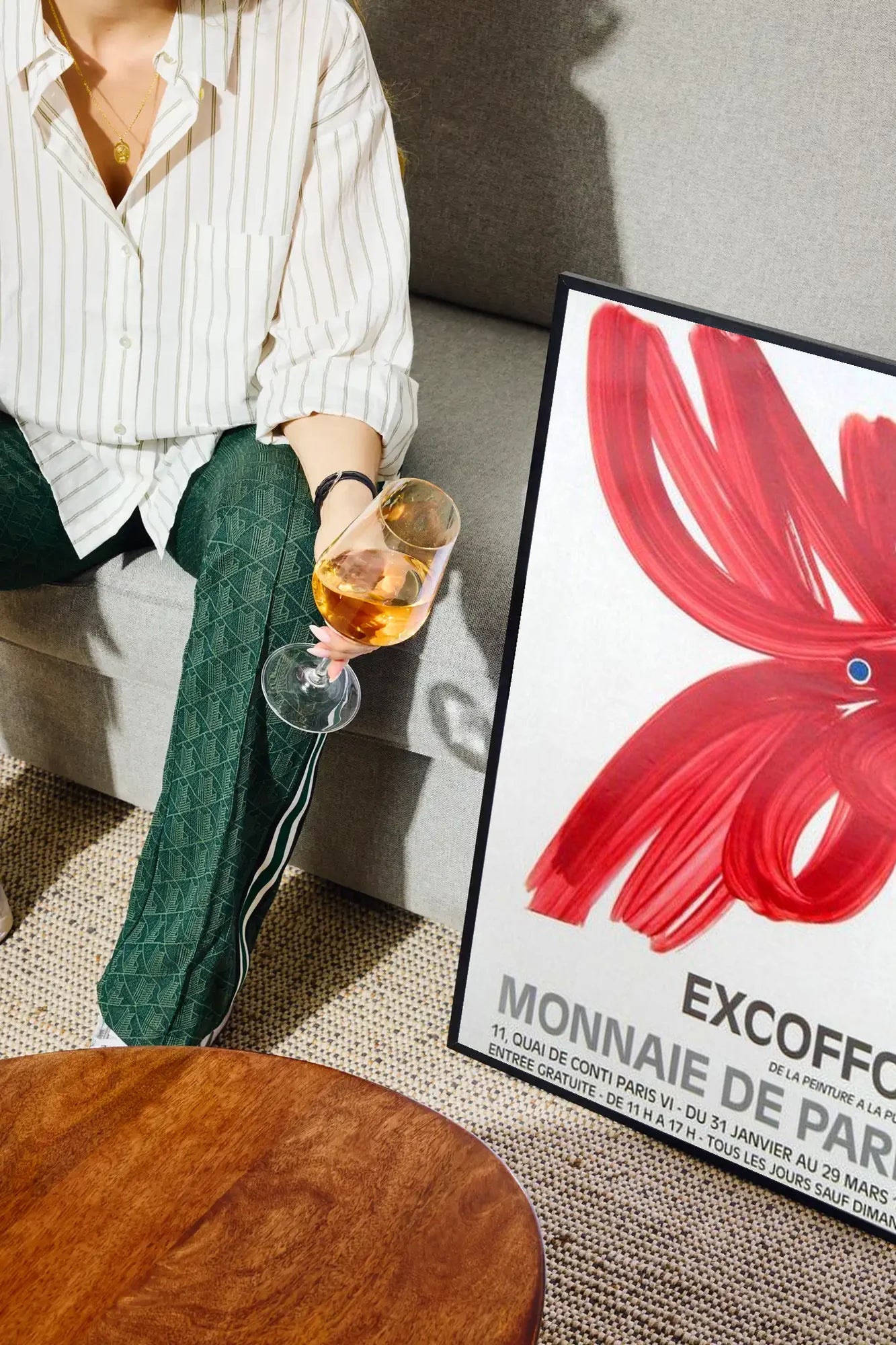 Vitality Red - drinkglass-sofa