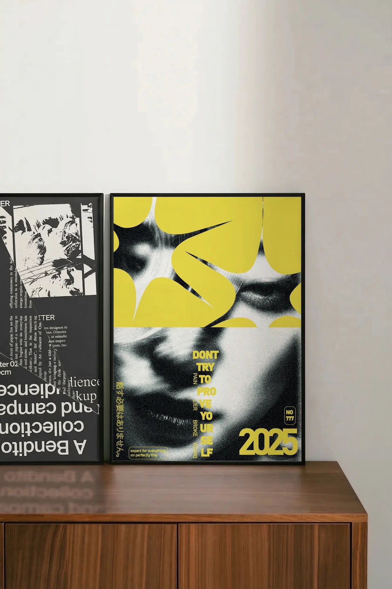 Yellow Fractured Mirror - shelftwo