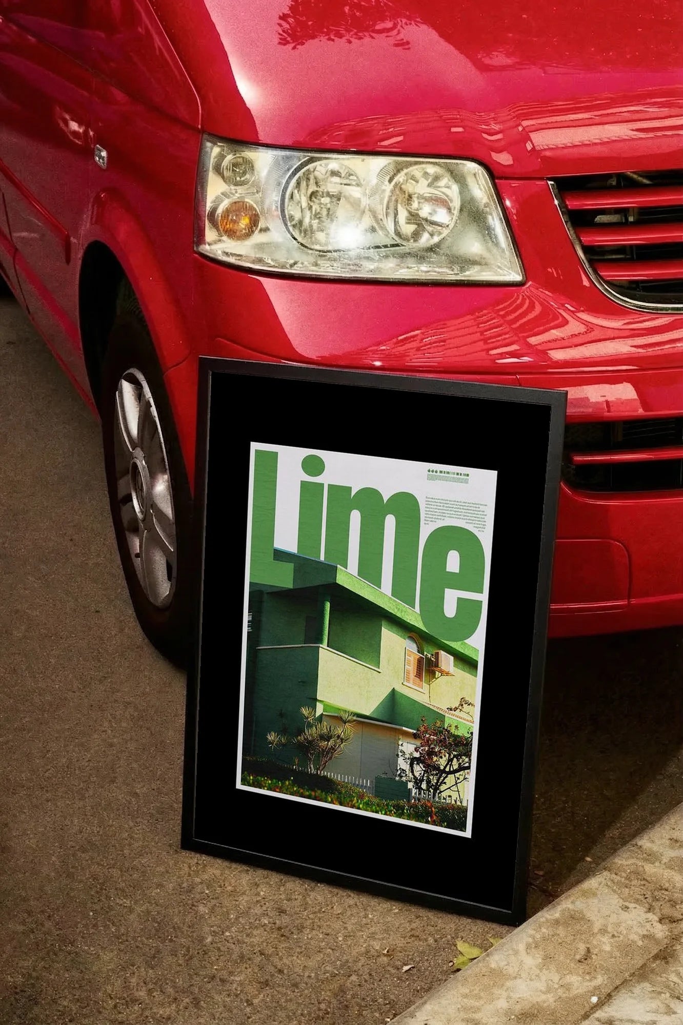 Lime House - carmockup