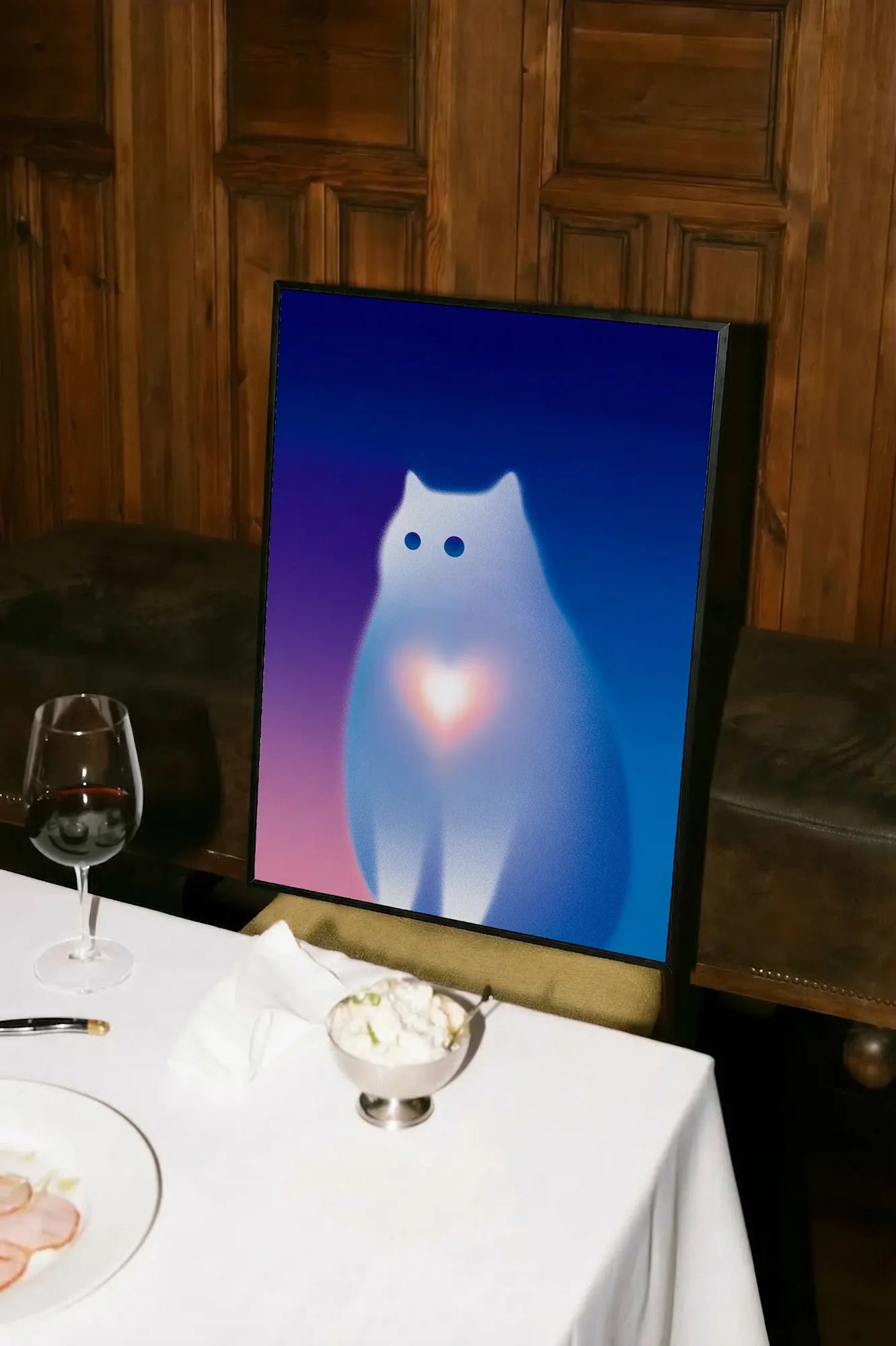 Glowing Feline Serenity - atarestotable