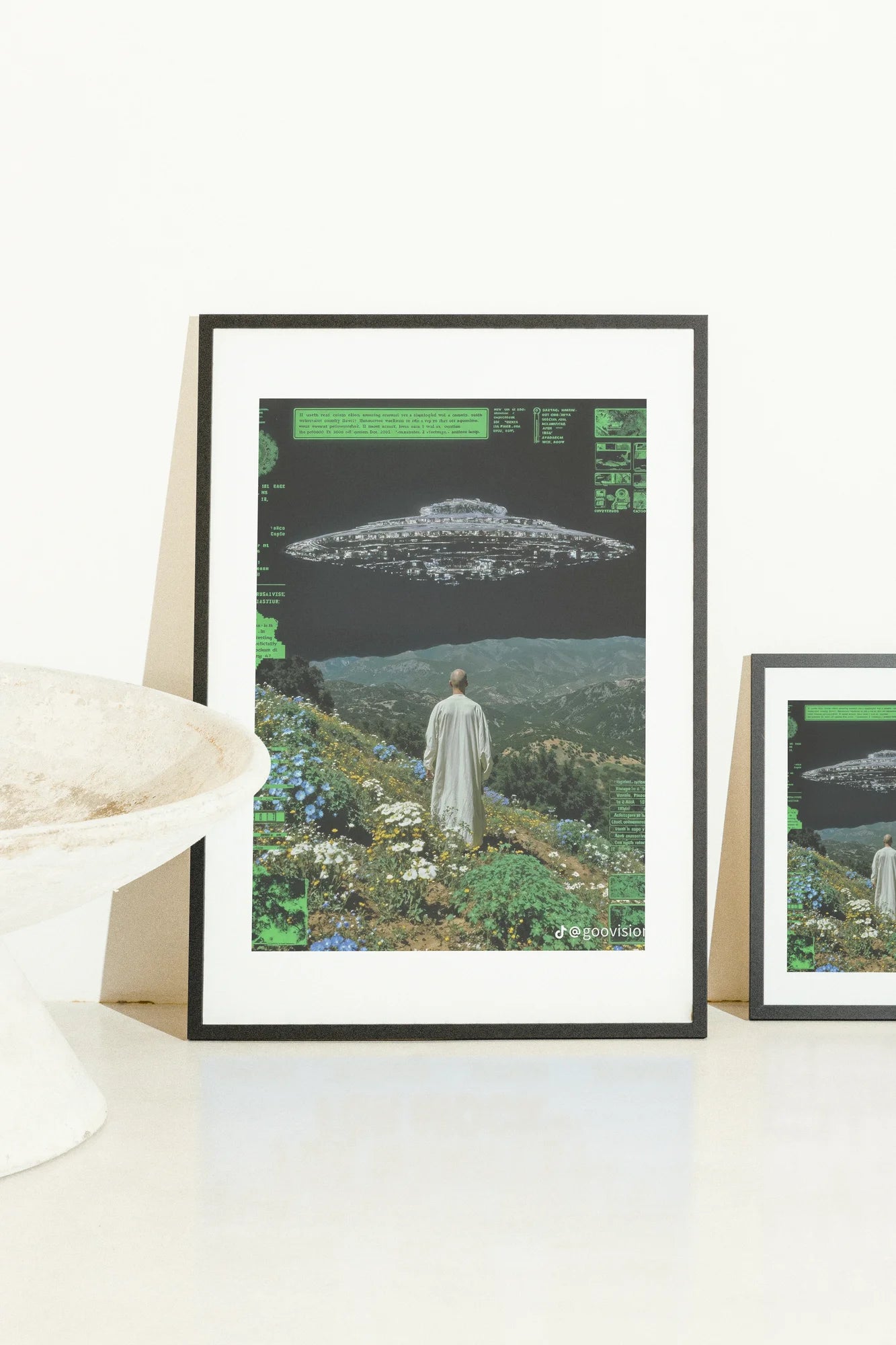 Monk and UFO on Hill