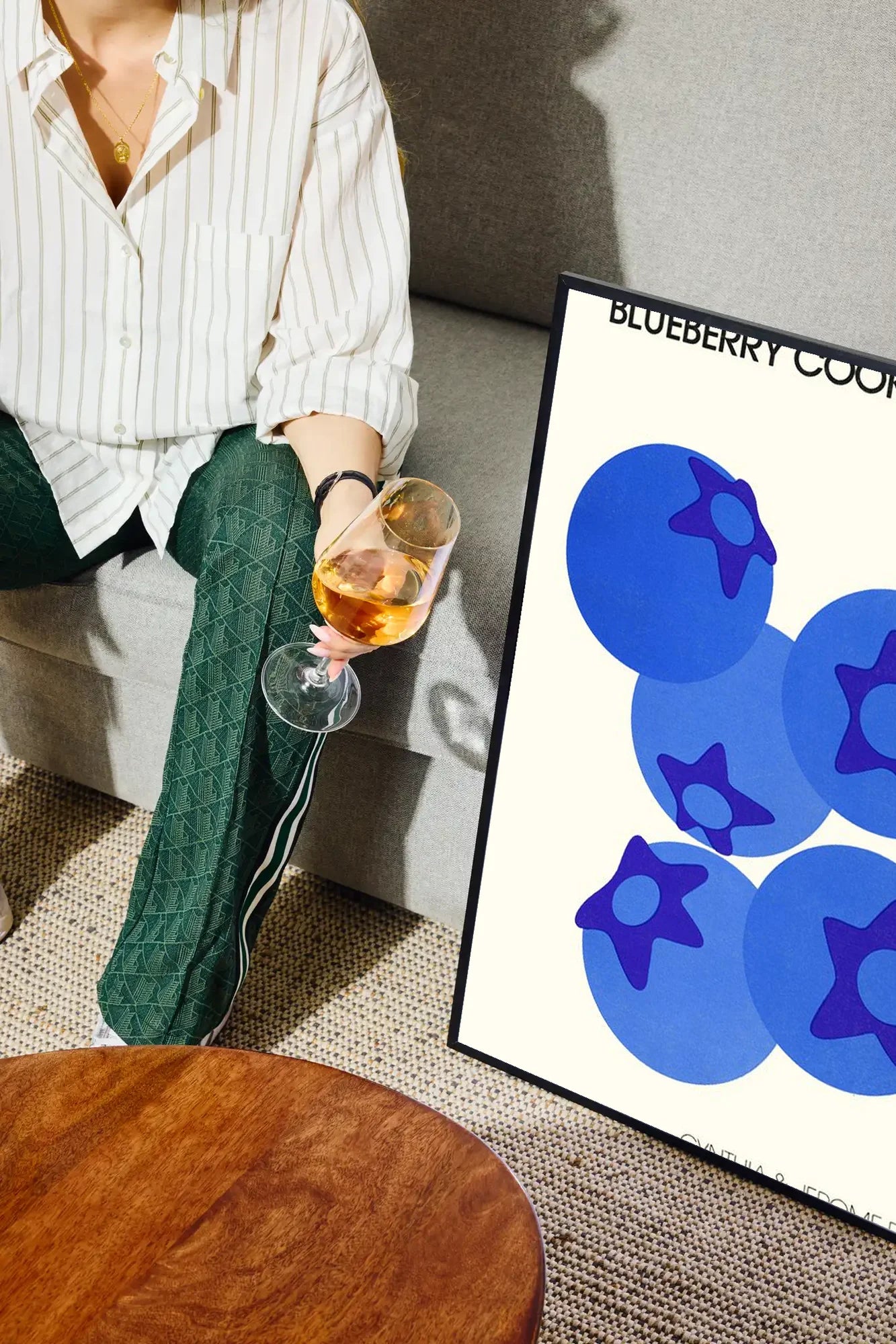 Star-Filled Blues - drinkglass-sofa
