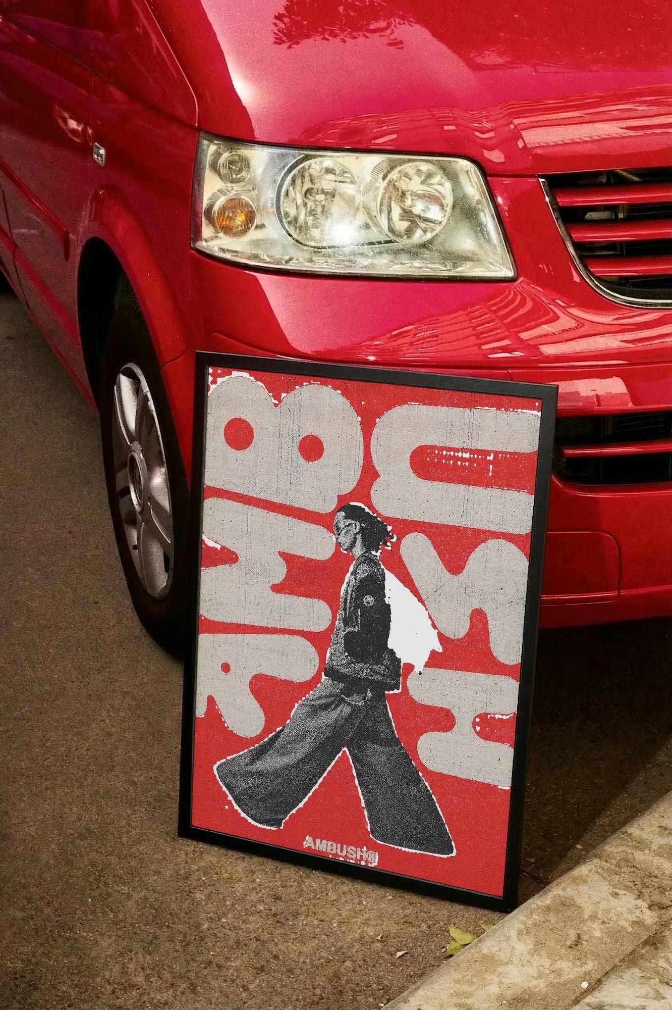 Red Figurewalk - carmockup