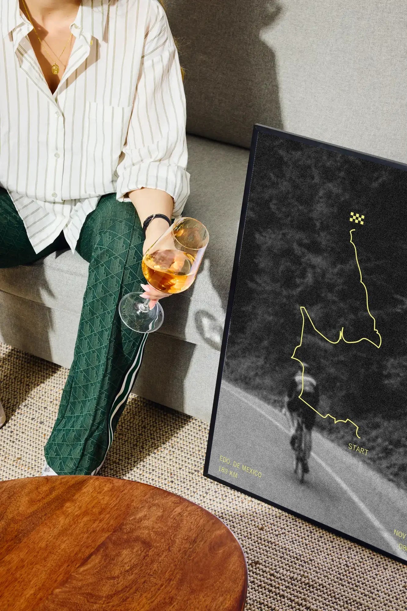 Cyclist's Path - drinkglass-sofa