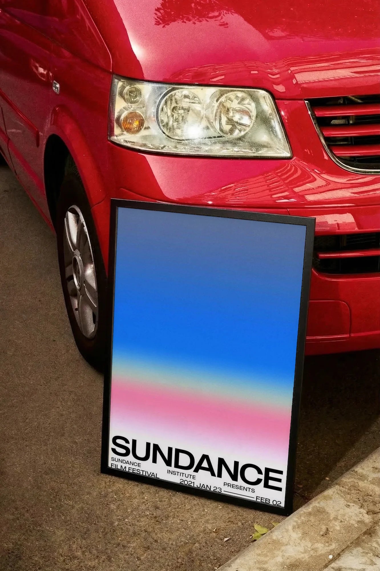 Pink Midnight Film - carmockup