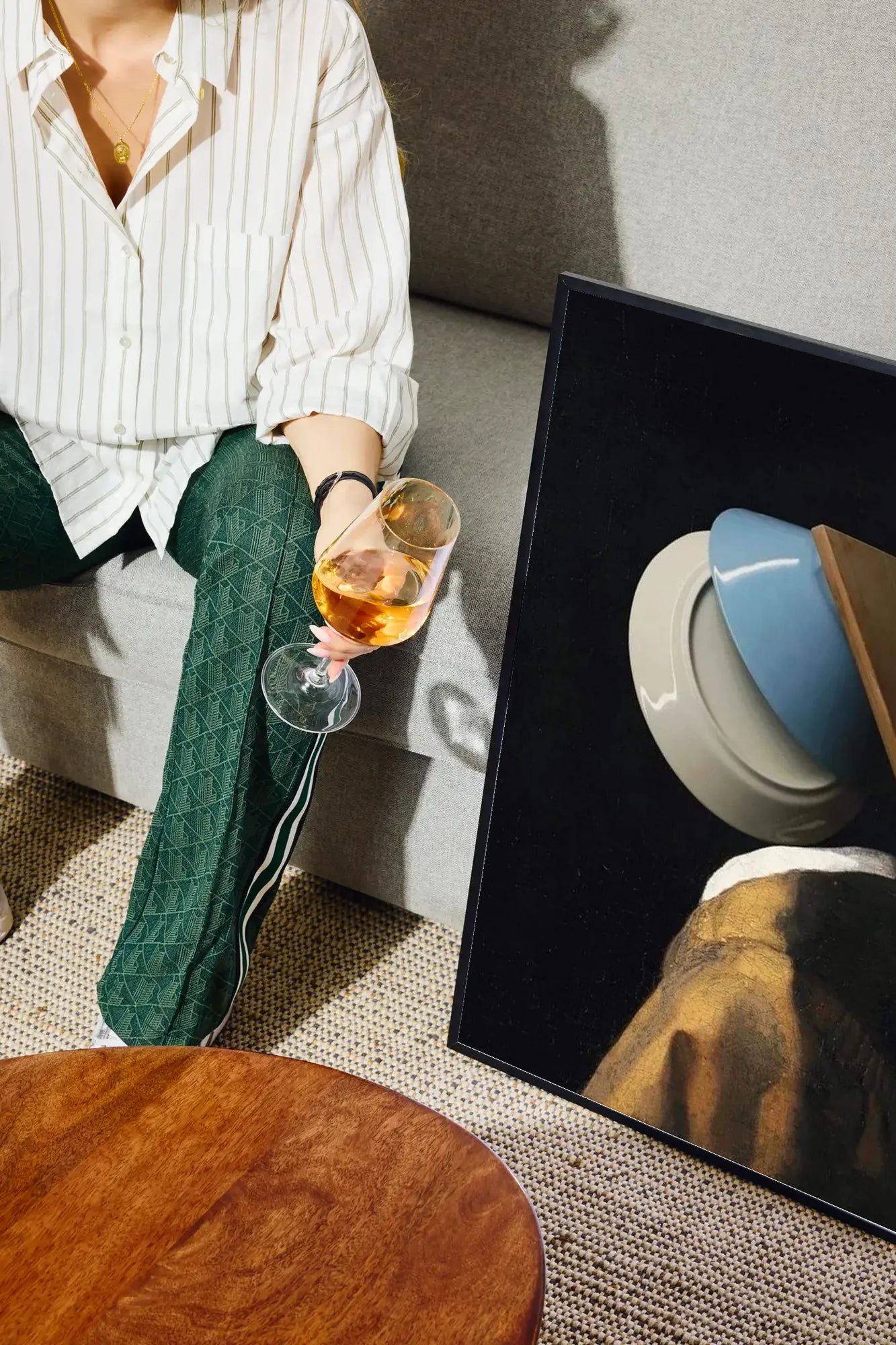 Surreal Plate Still Life - drinkglass-sofa