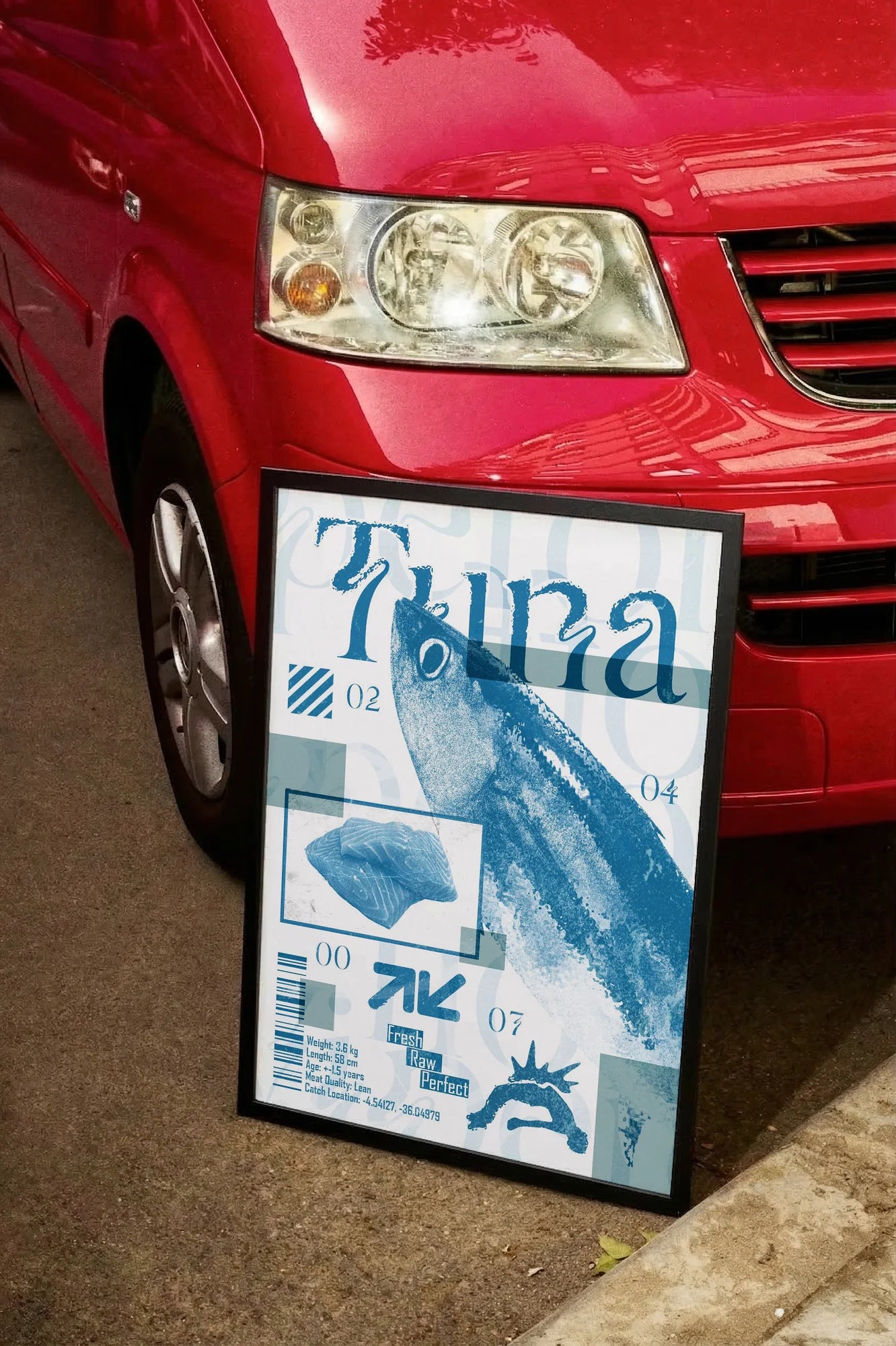 Fresh Blue Tuna - carmockup