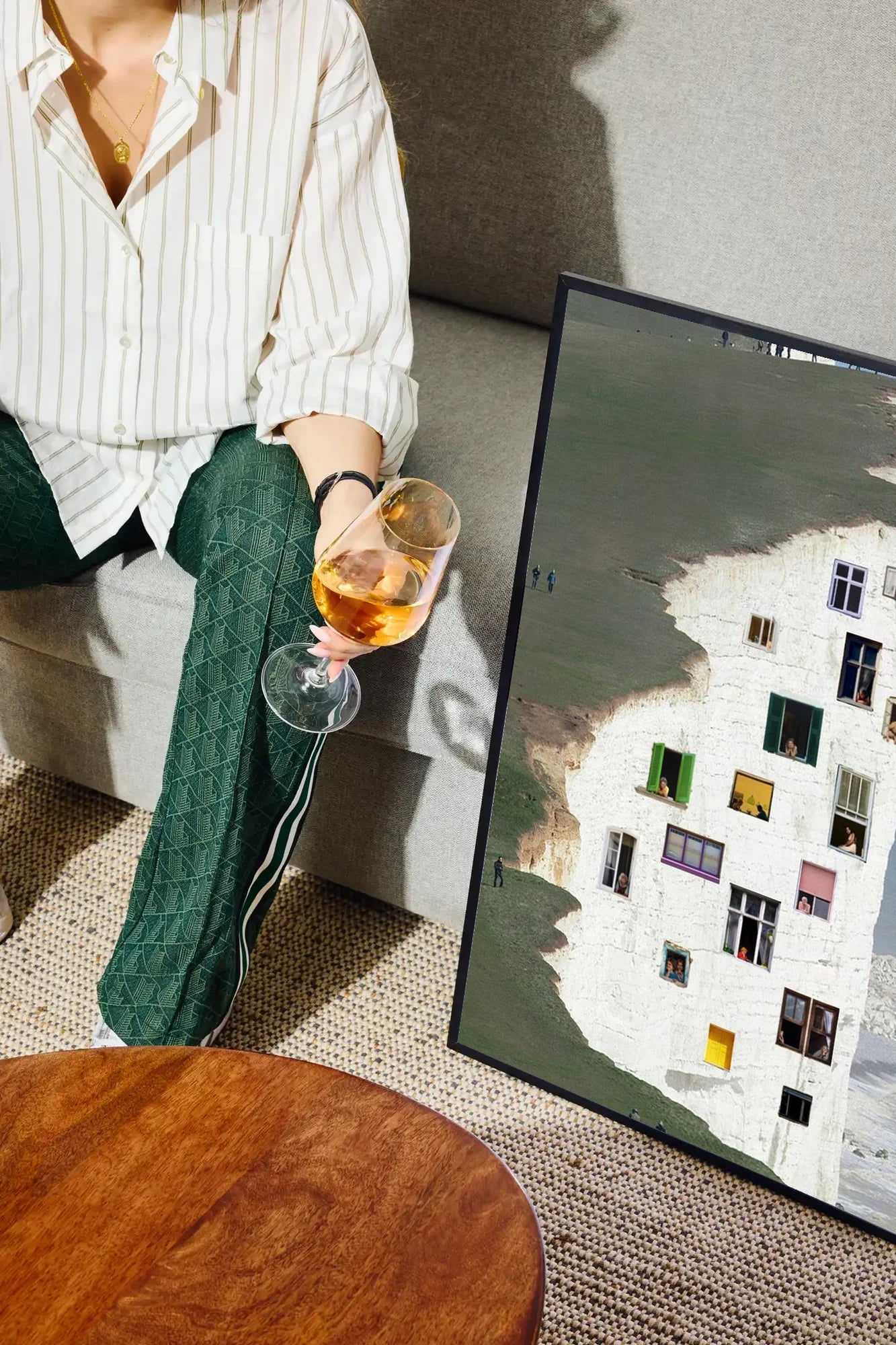 Whimsical Cliffs - drinkglass-sofa
