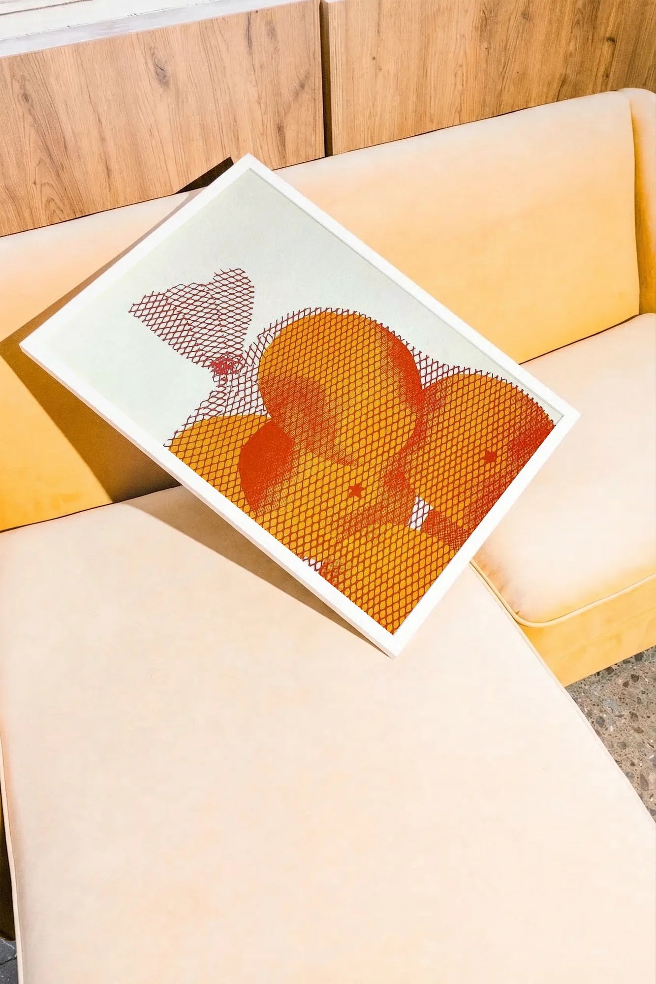 Orange Mesh - sofajaune