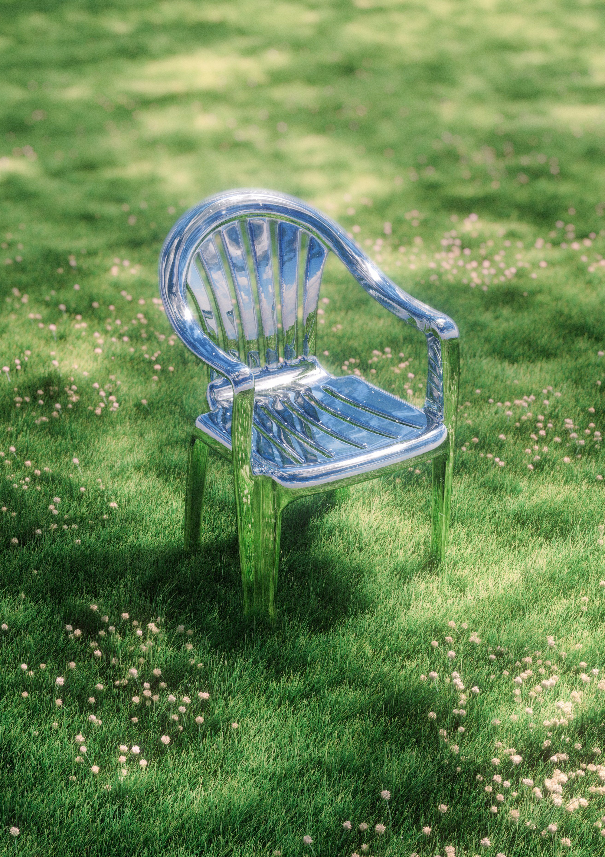 Blue Chair in Sunlight