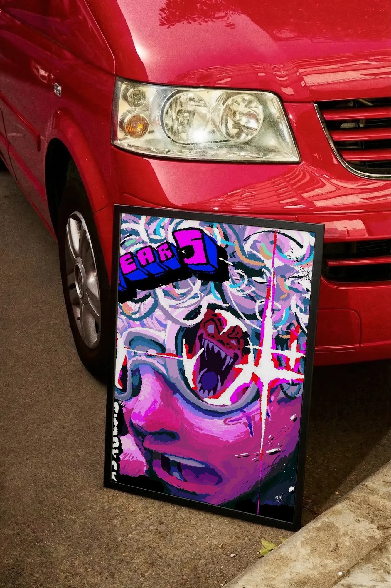 Glitch Heart - carmockup