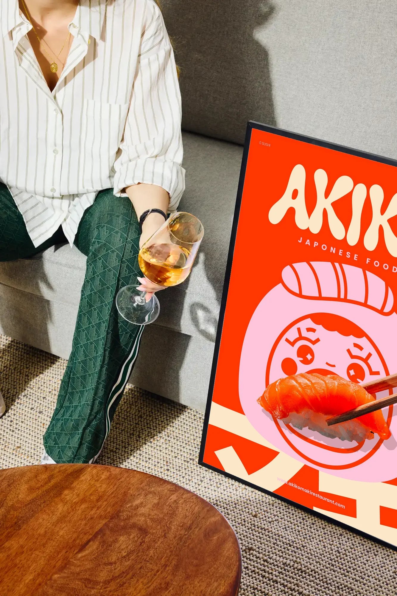Sushi Joy - drinkglass-sofa