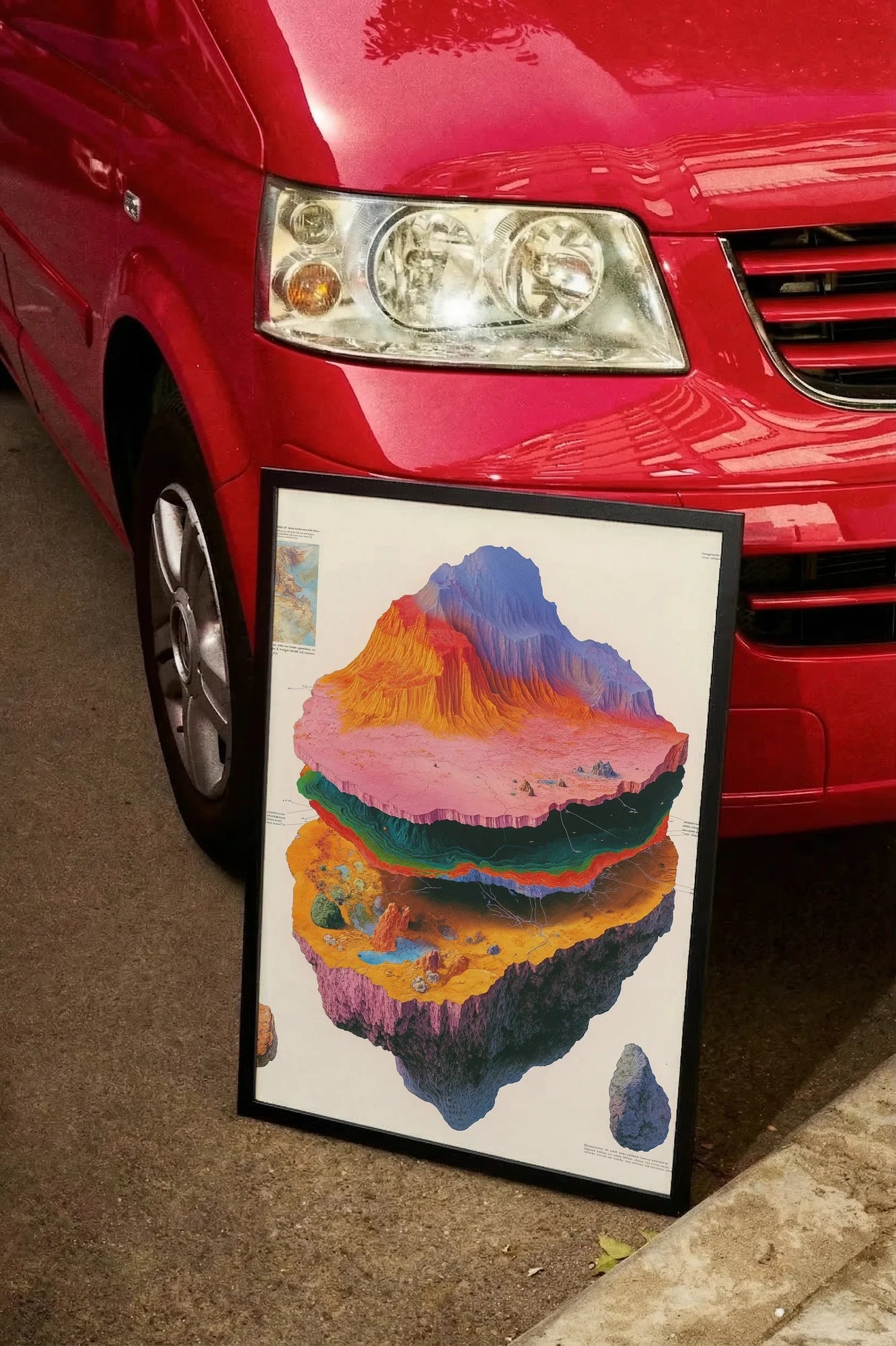 Surreal Cake Peaks - carmockup