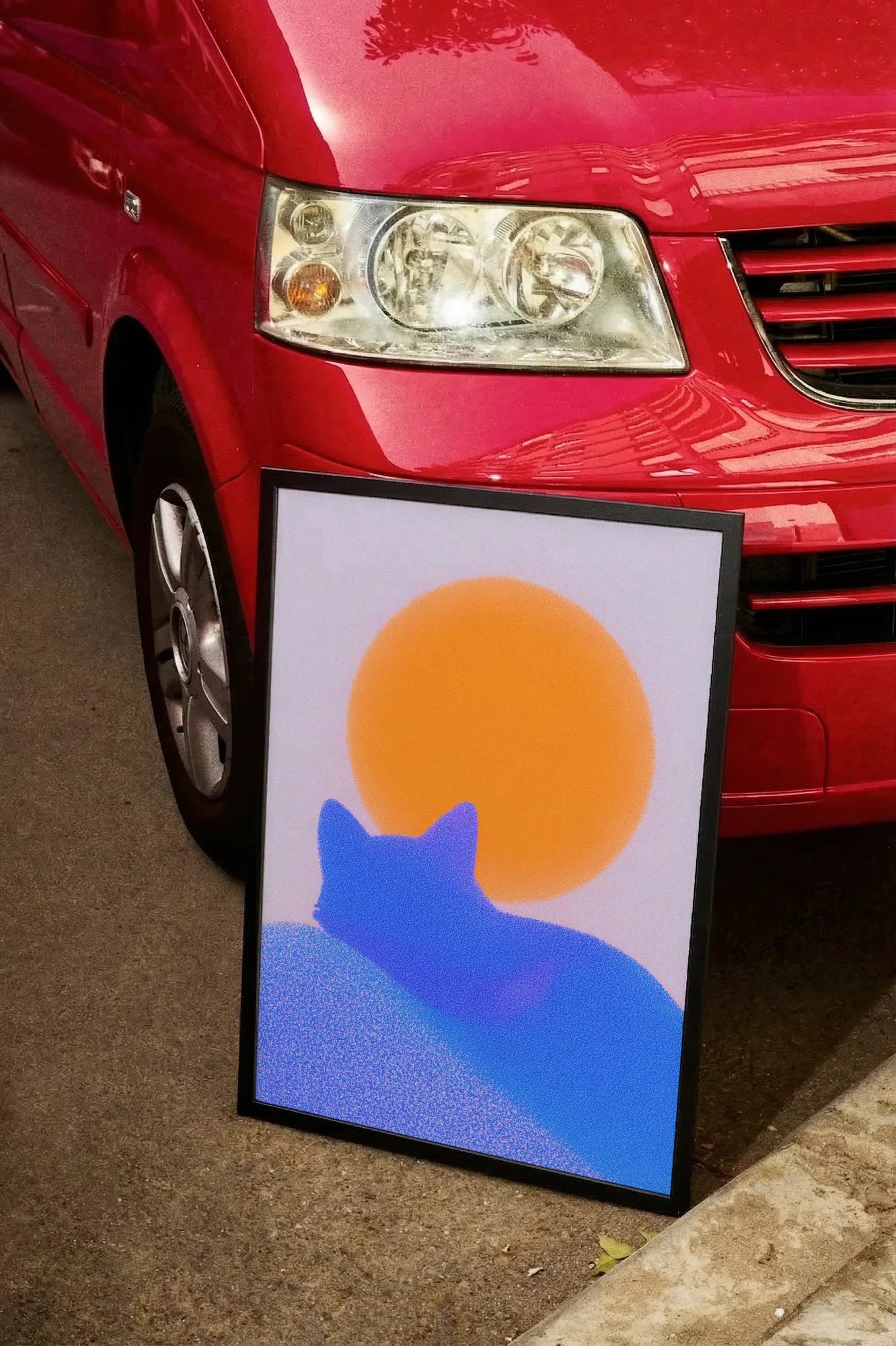 Blue Ghost and Sun - carmockup