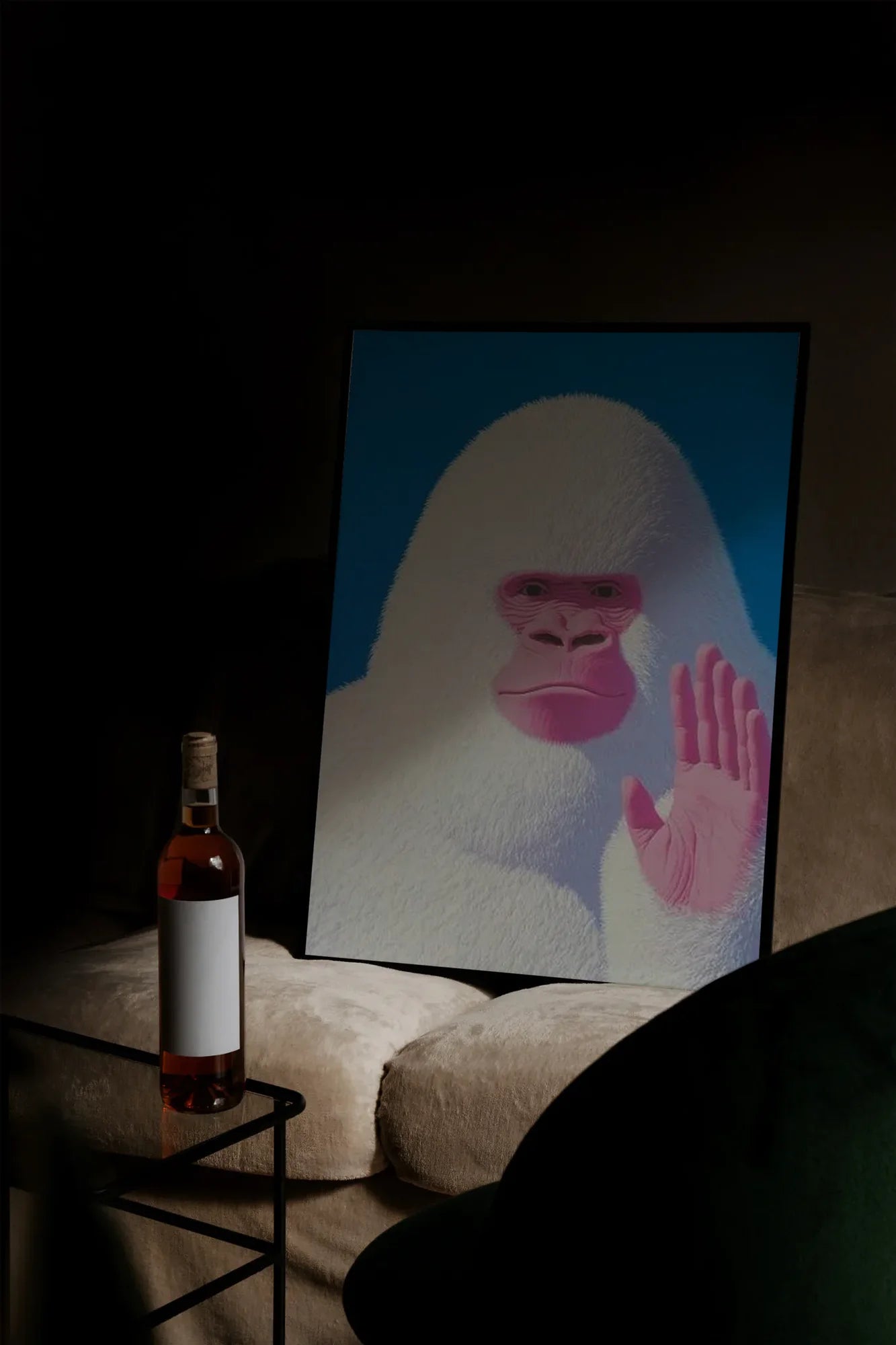 Surreal Gorilla - mockupsofa-dark