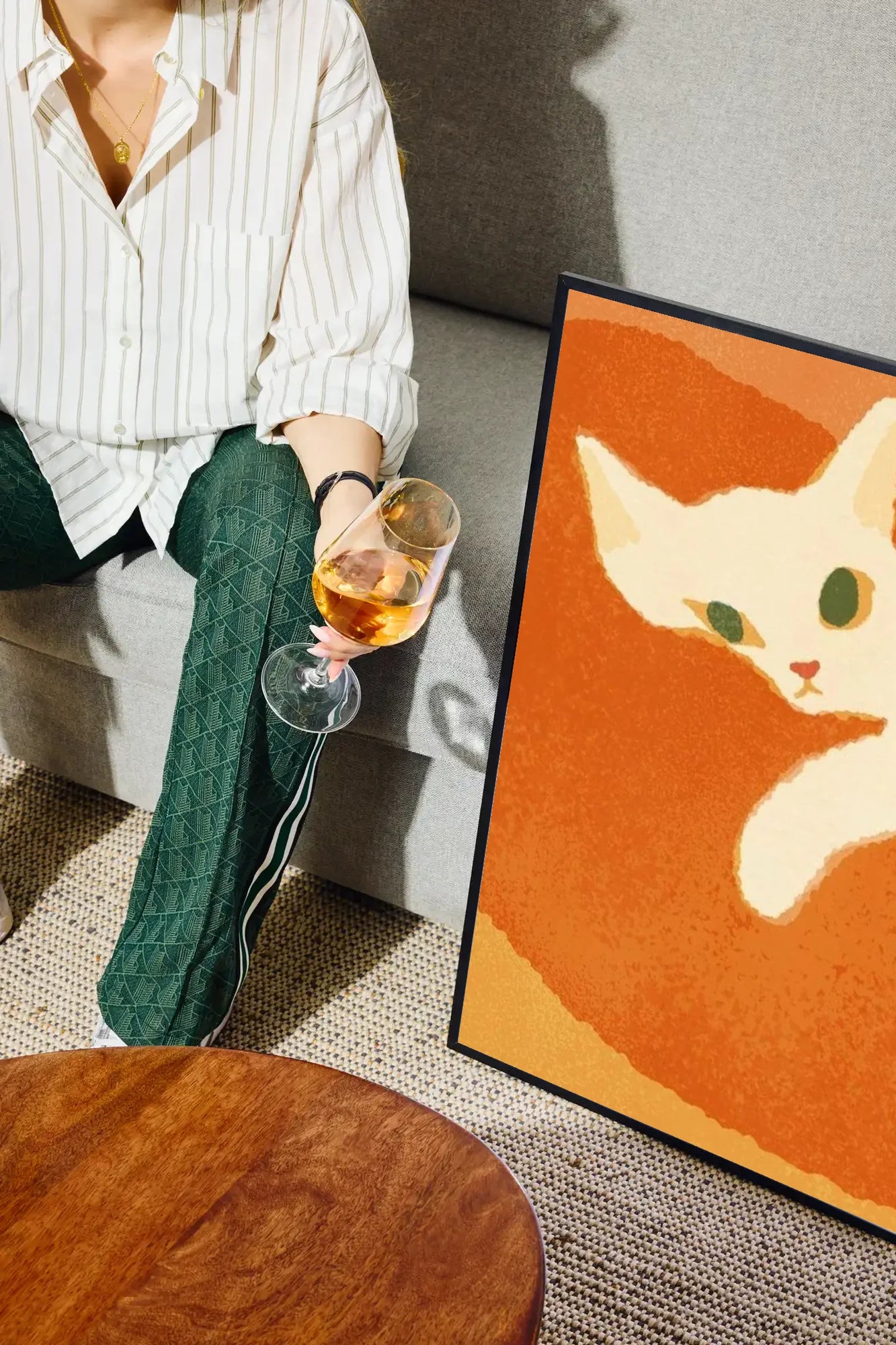 Orbit of Rest - drinkglass-sofa