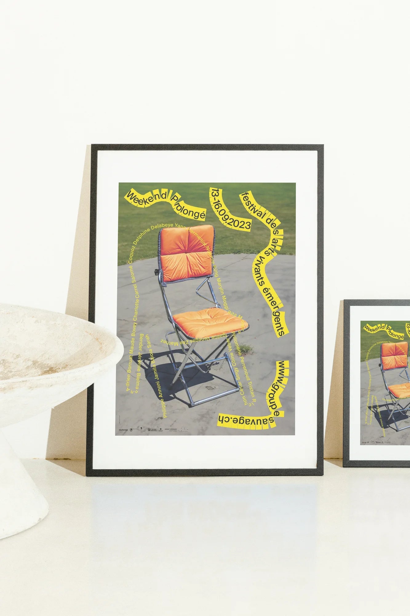 Orange Concrete Collage