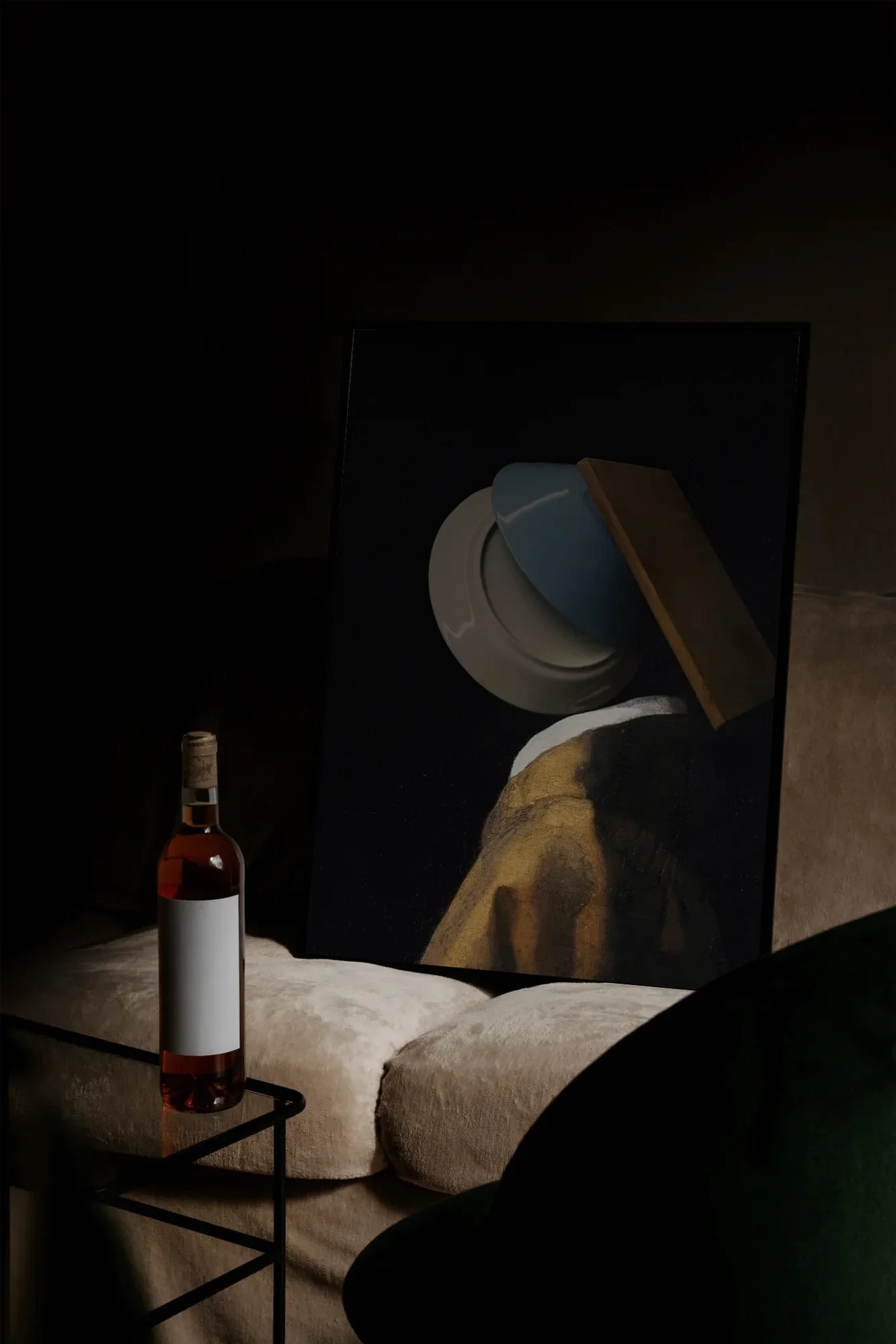 Surreal Plate Still Life - mockupsofa-dark