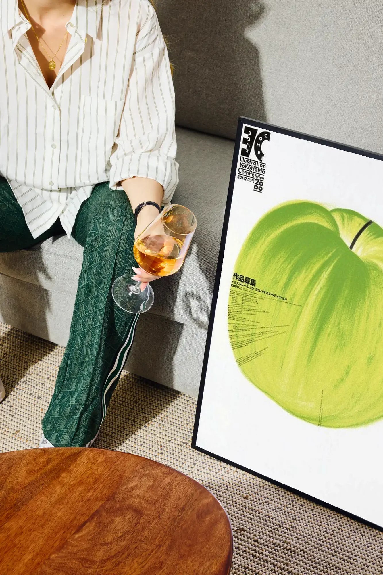 Green Apple - drinkglass-sofa
