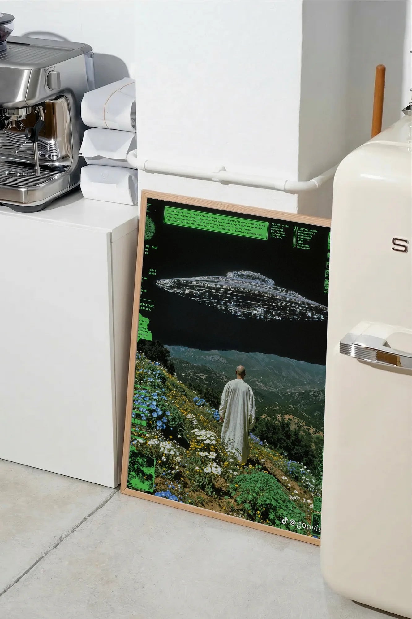 Monk and UFO on Hill - SMEG
