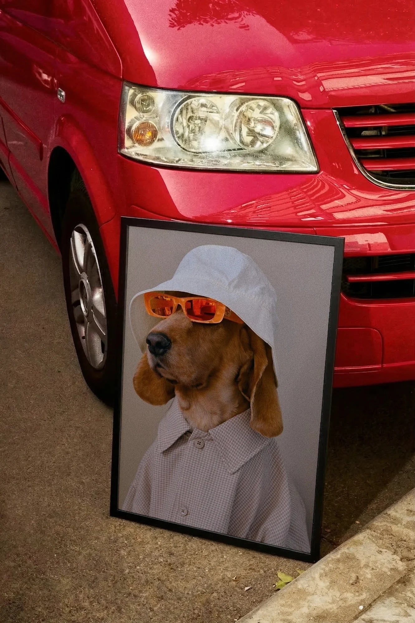 Doggy Checkered - carmockup