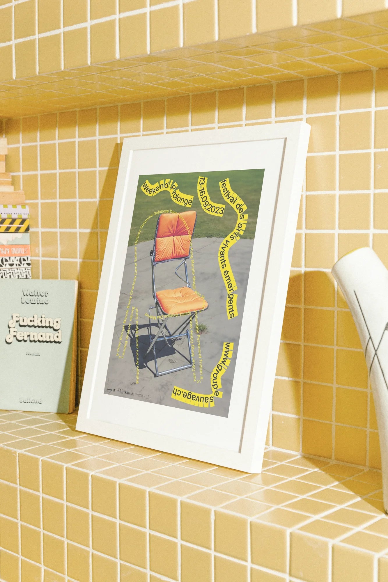 Orange Concrete Collage