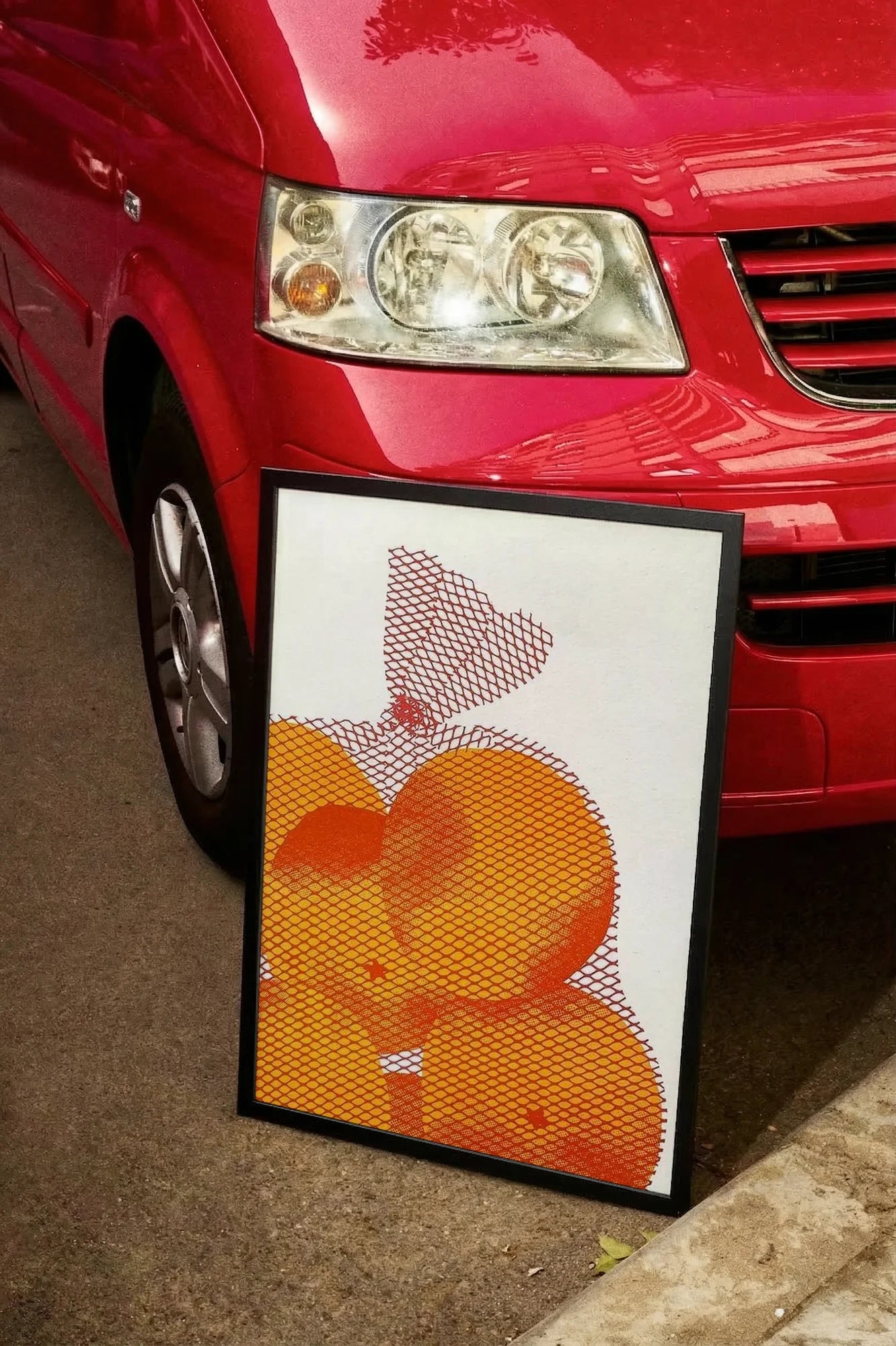 Orange Mesh - carmockup
