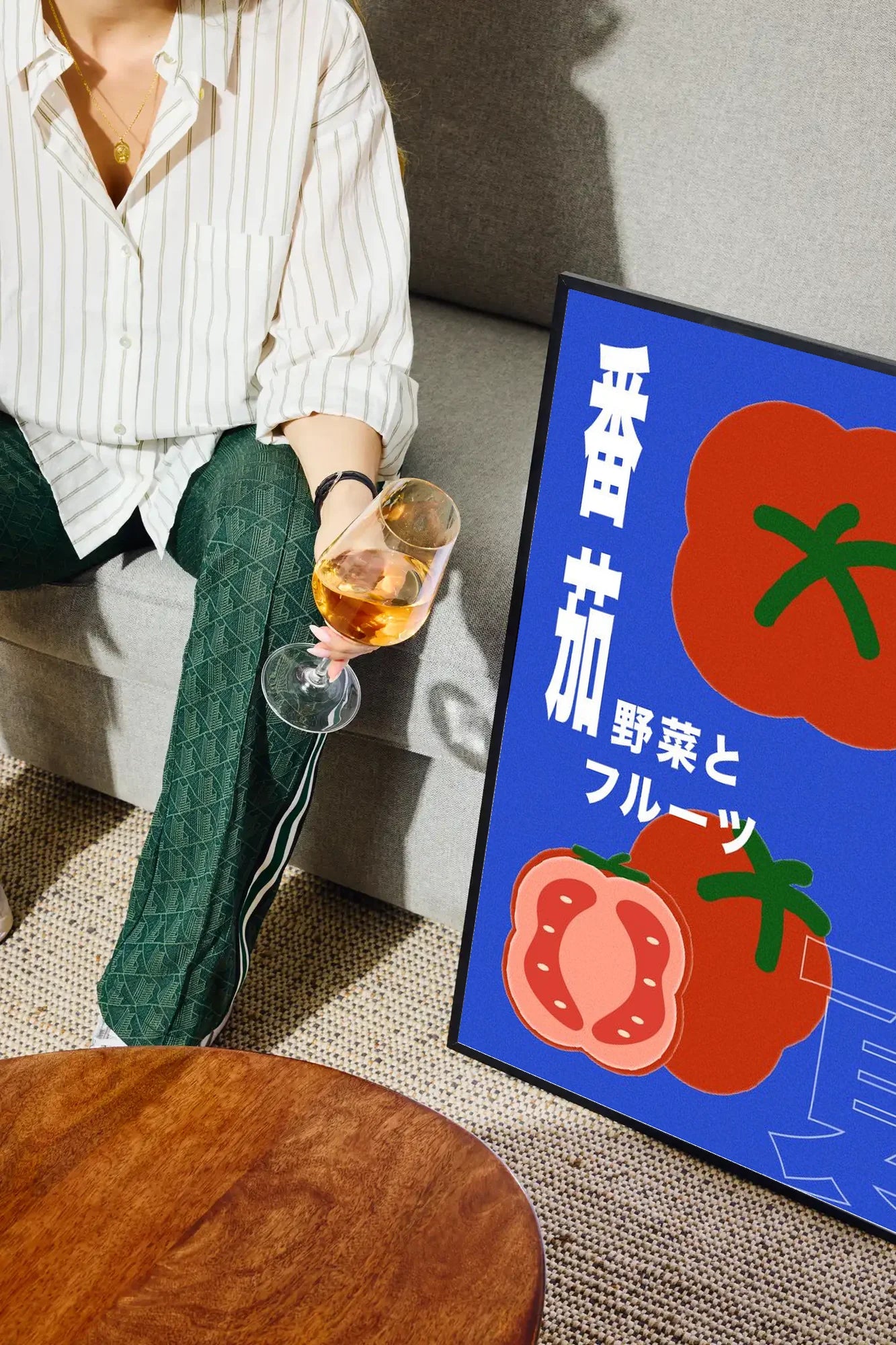 Sunset Tomato - drinkglass-sofa