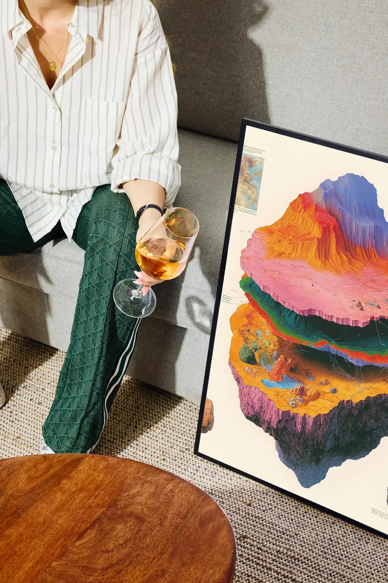 Surreal Cake Peaks - drinkglass-sofa