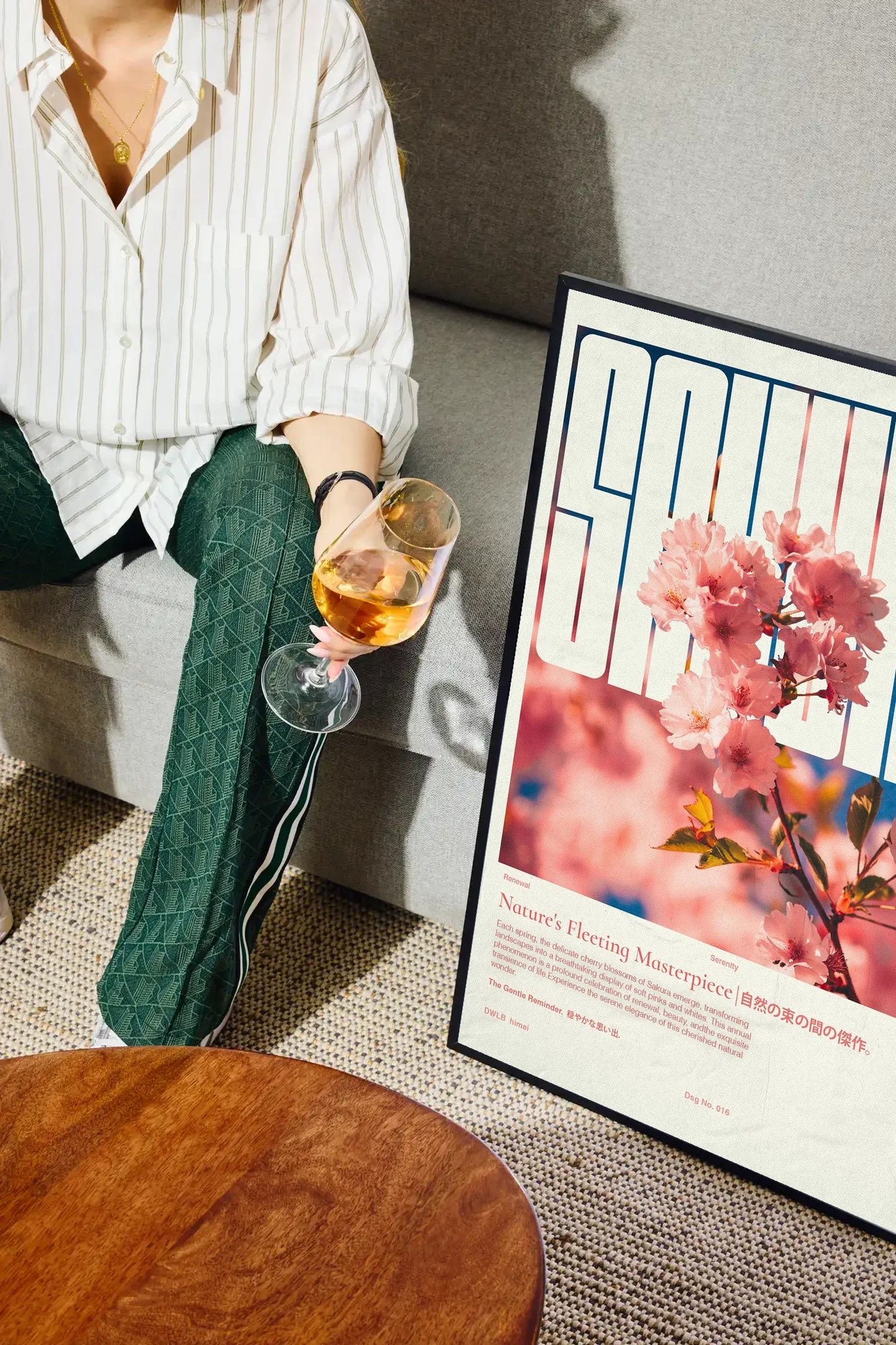 Sakura Serenity - drinkglass-sofa