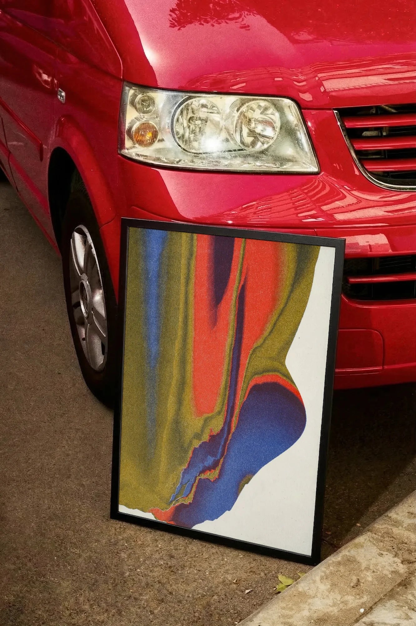 Fluid Red & Blue - carmockup
