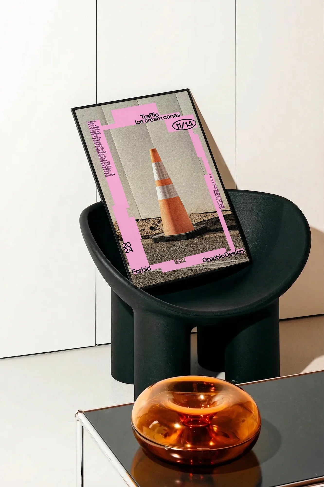 Pink Geometry - onchair