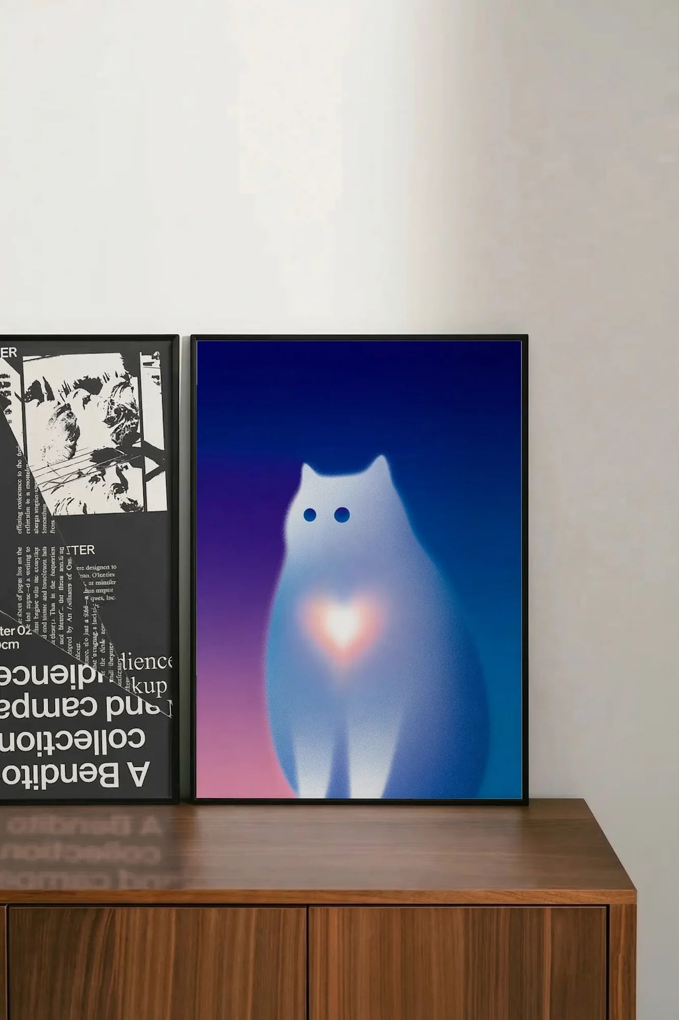 Glowing Feline Serenity - shelftwo