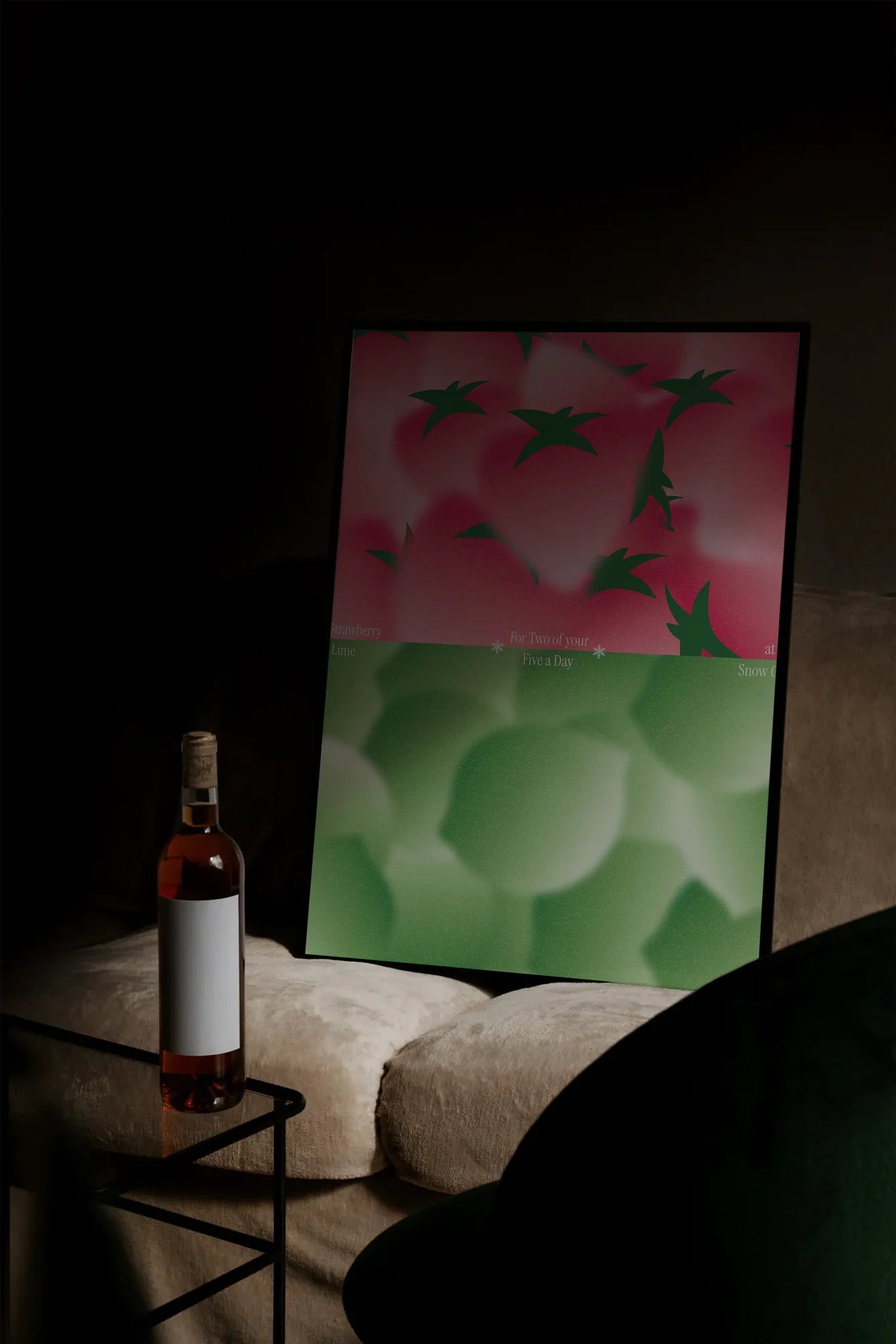 Strawberry Bloom - mockupsofa-dark
