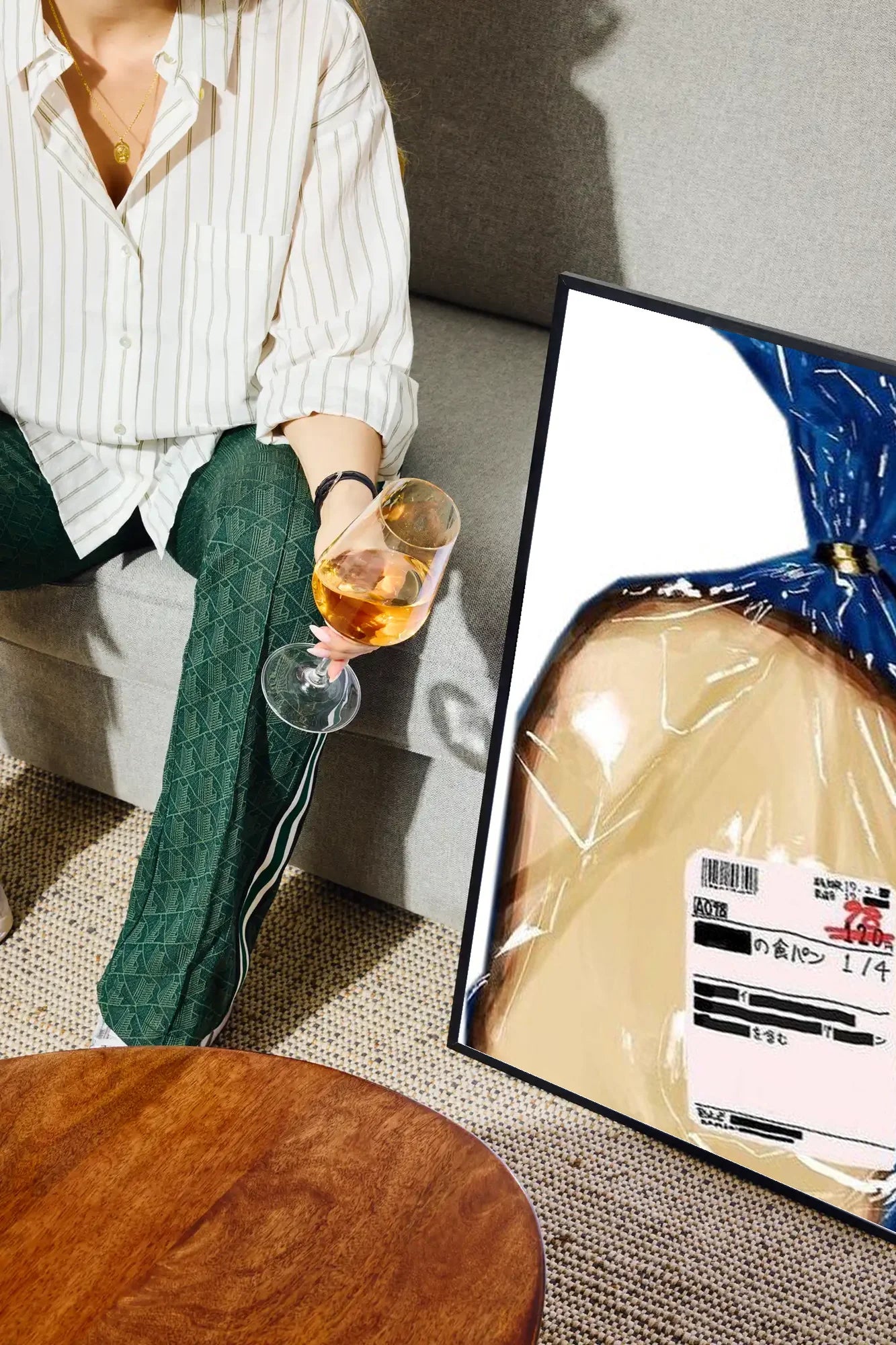 Packaged Grain - drinkglass-sofa