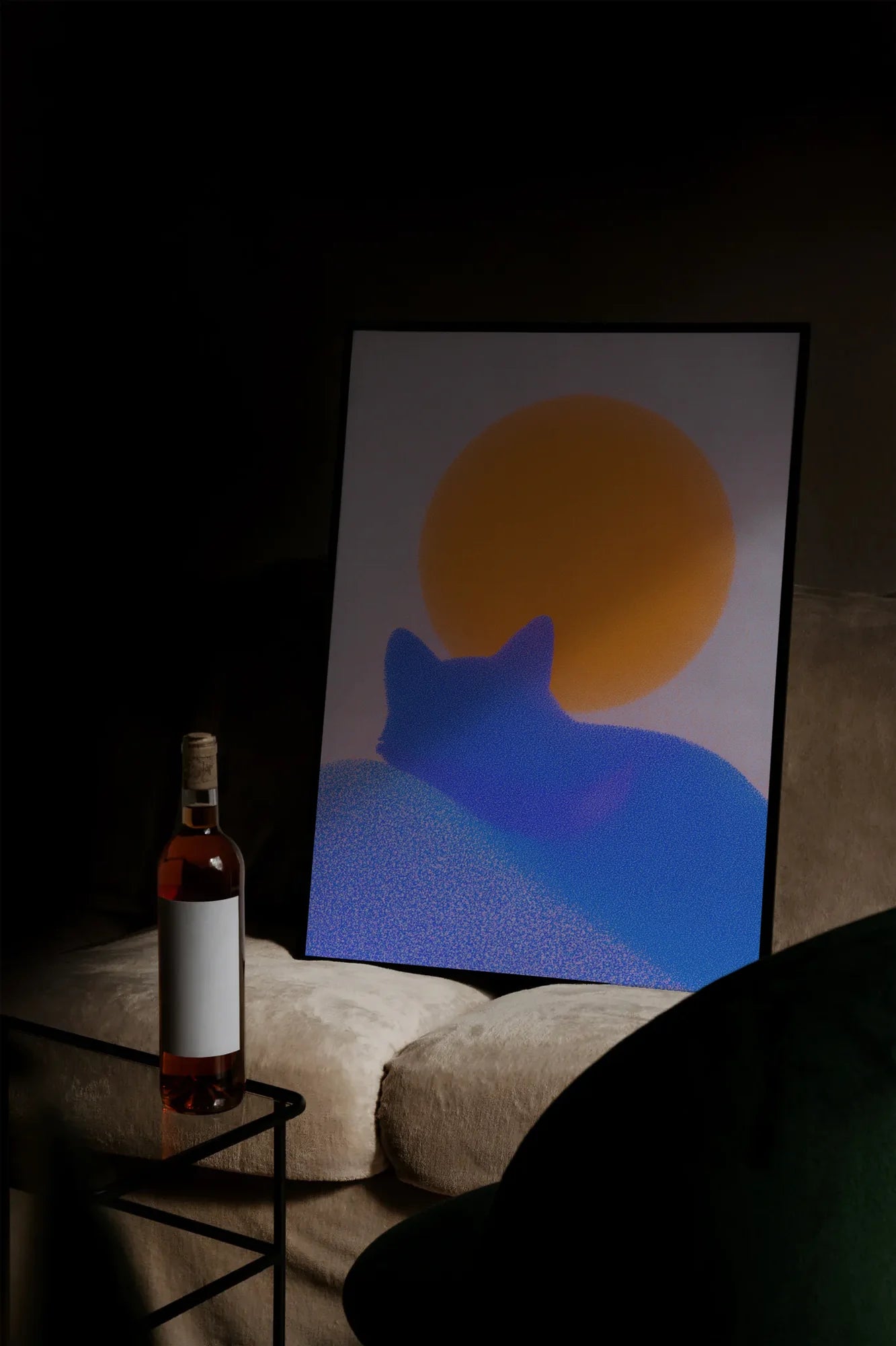 Blue Ghost and Sun - mockupsofa-dark