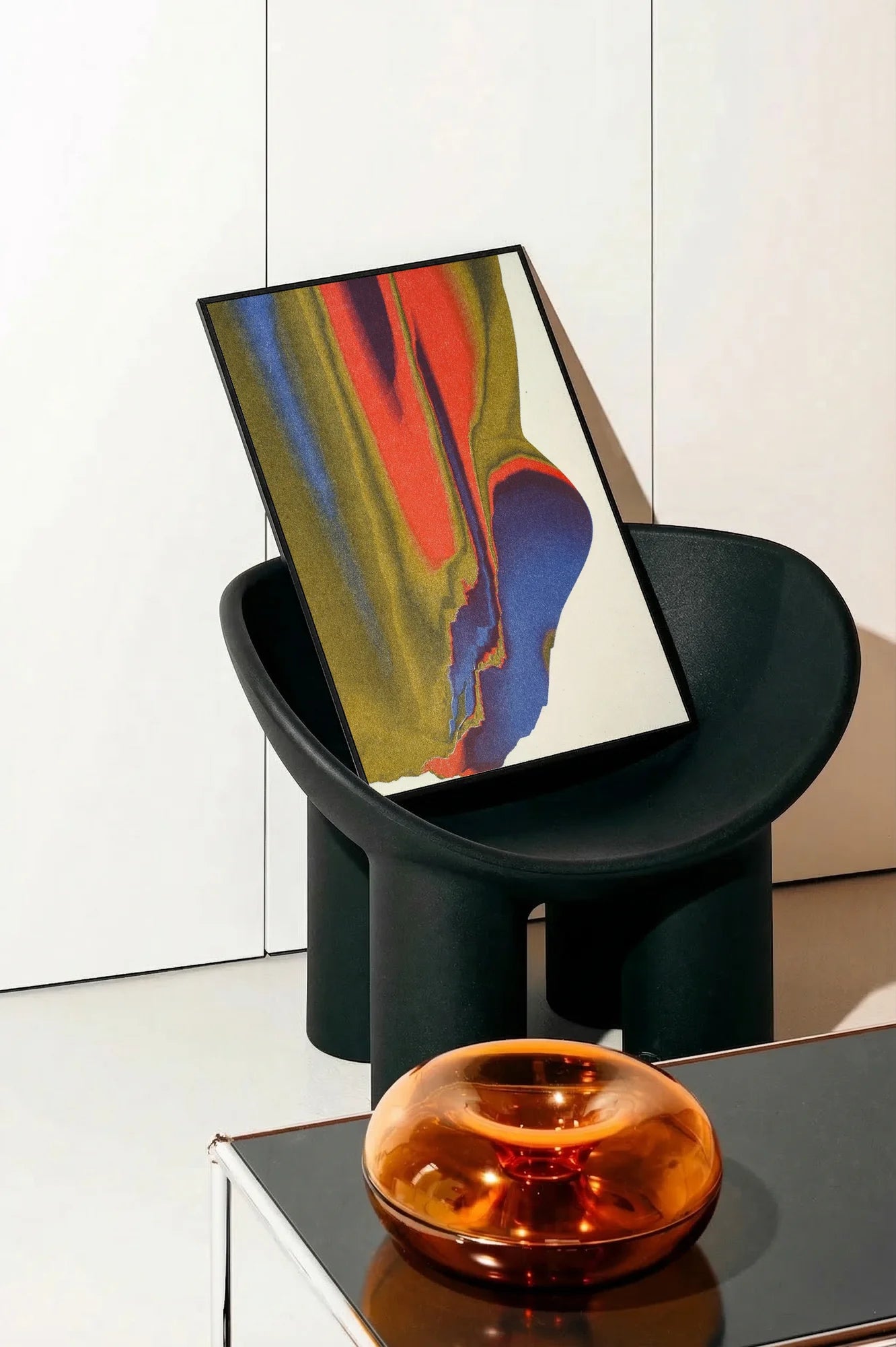 Fluid Red & Blue - onchair