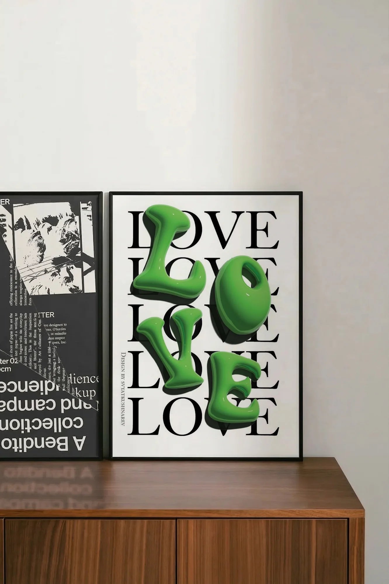 Glowing Love Grid - shelftwo
